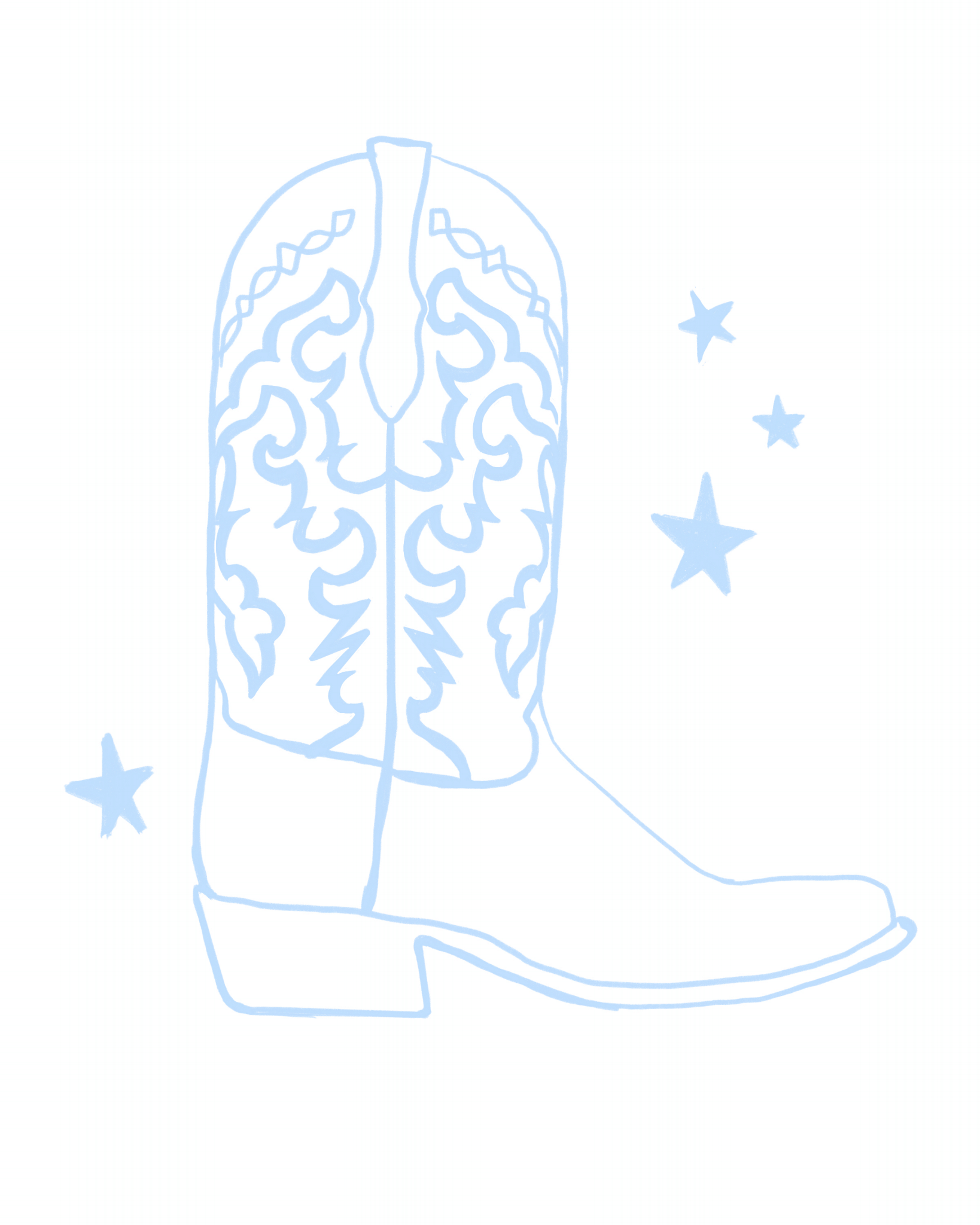 Cowboy Boot Print
