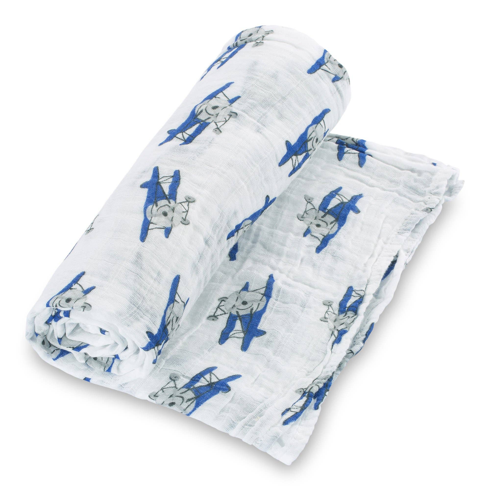 Up, Up, Up and Away Baby Muslin Swaddle Blanket