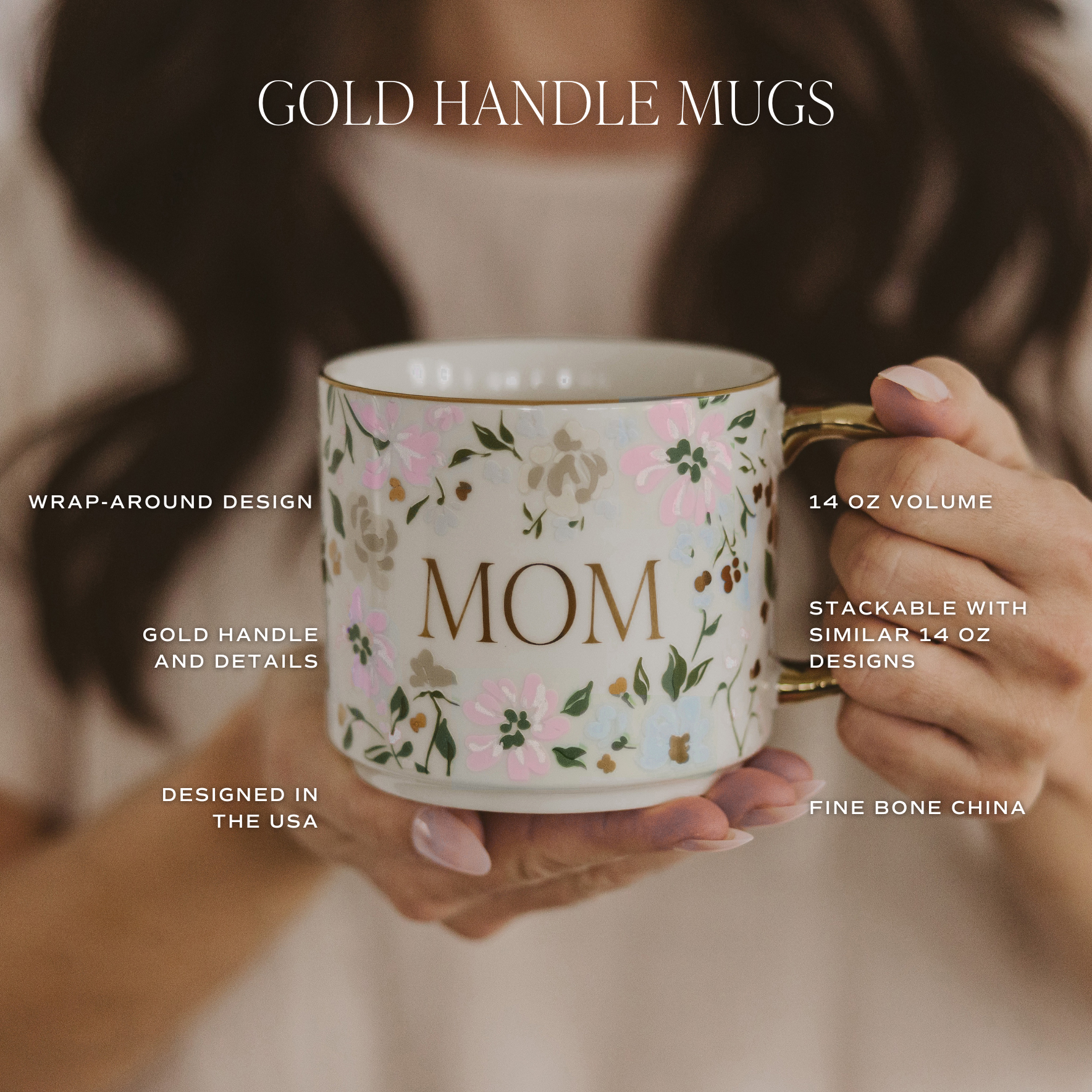 Gold Mom Coffee Mug 