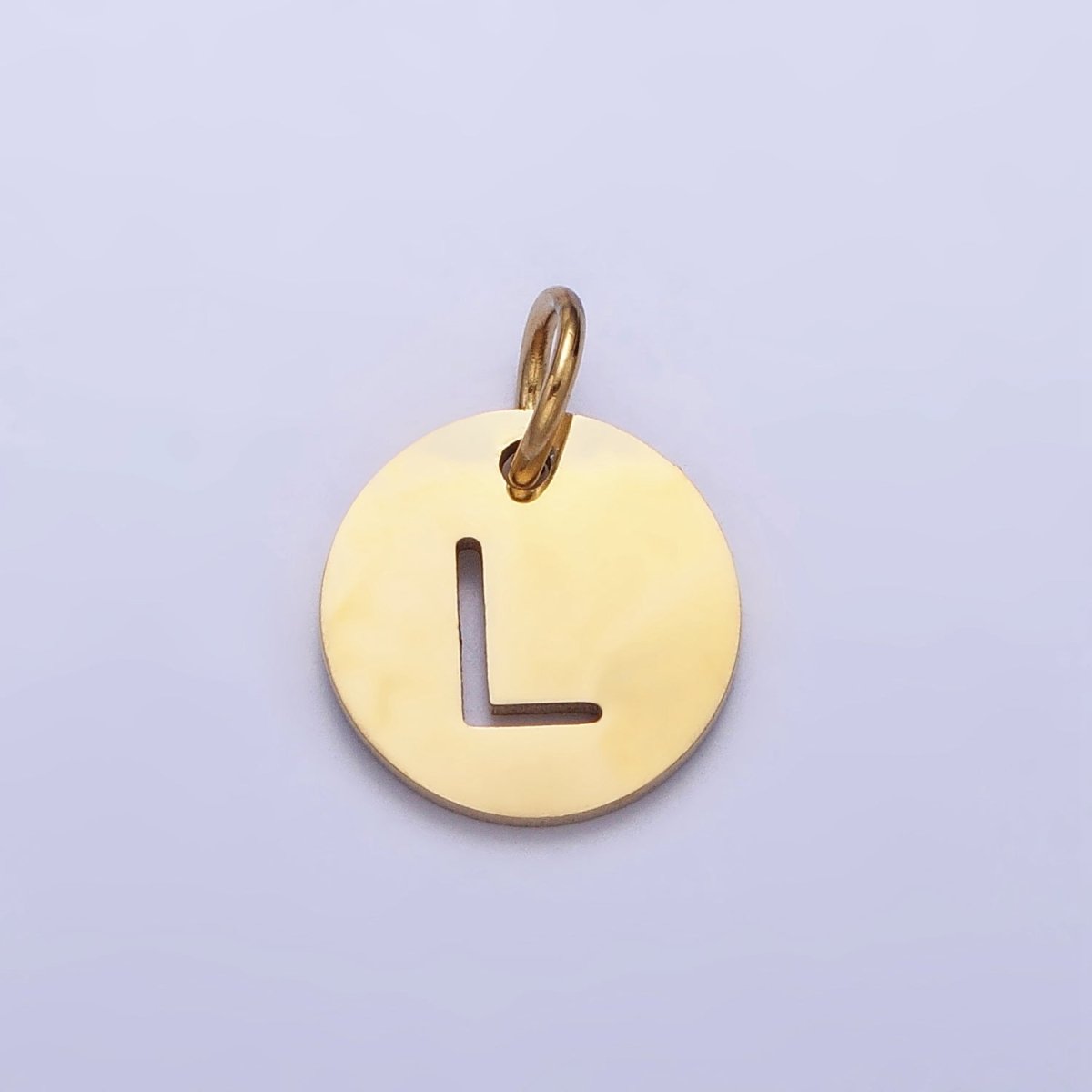 Round Initial Cut-out Charm
