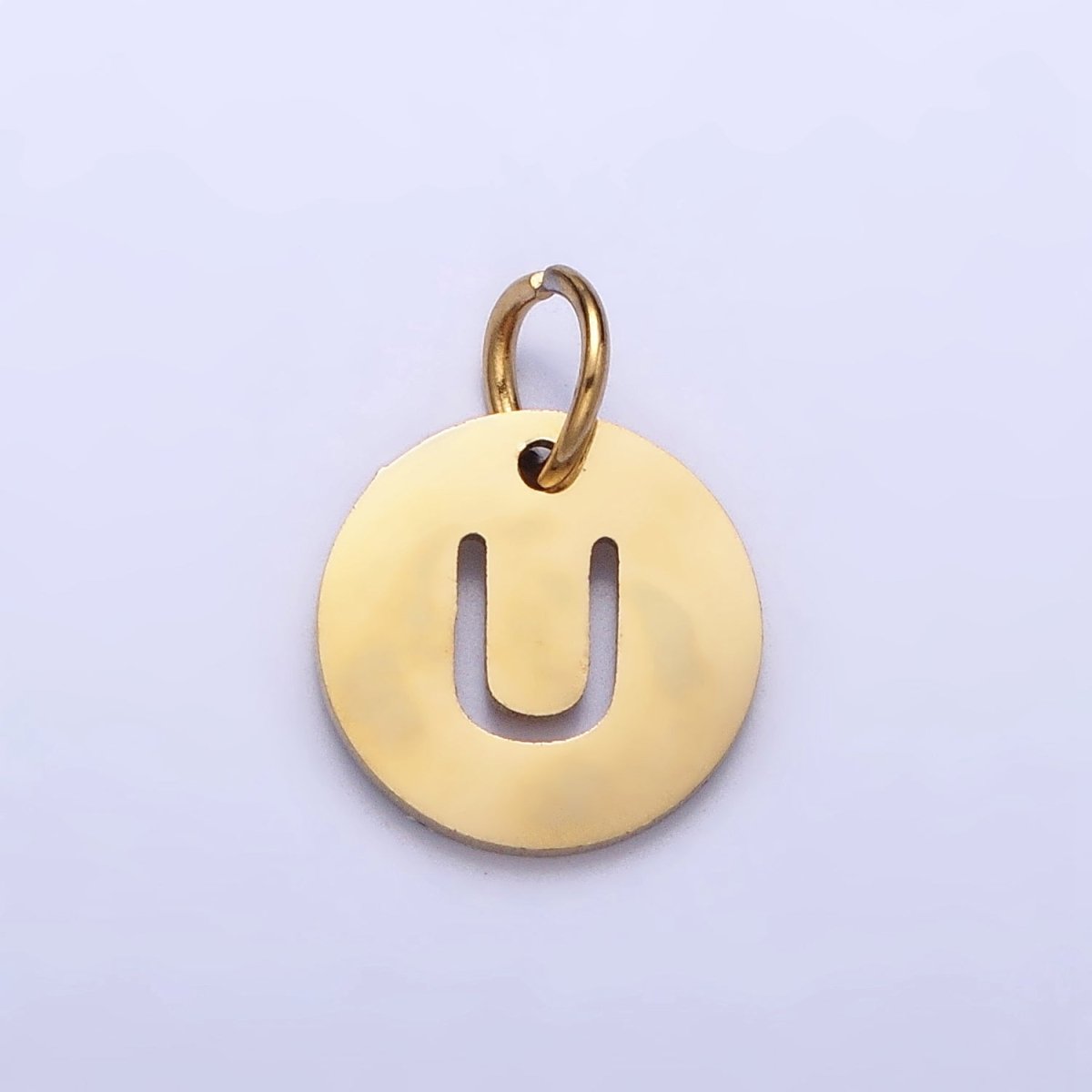 Round Initial Cut-out Charm