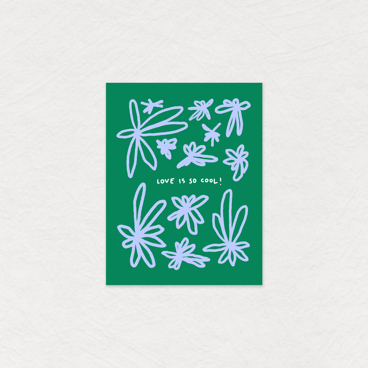 Green card with love is so cool on it