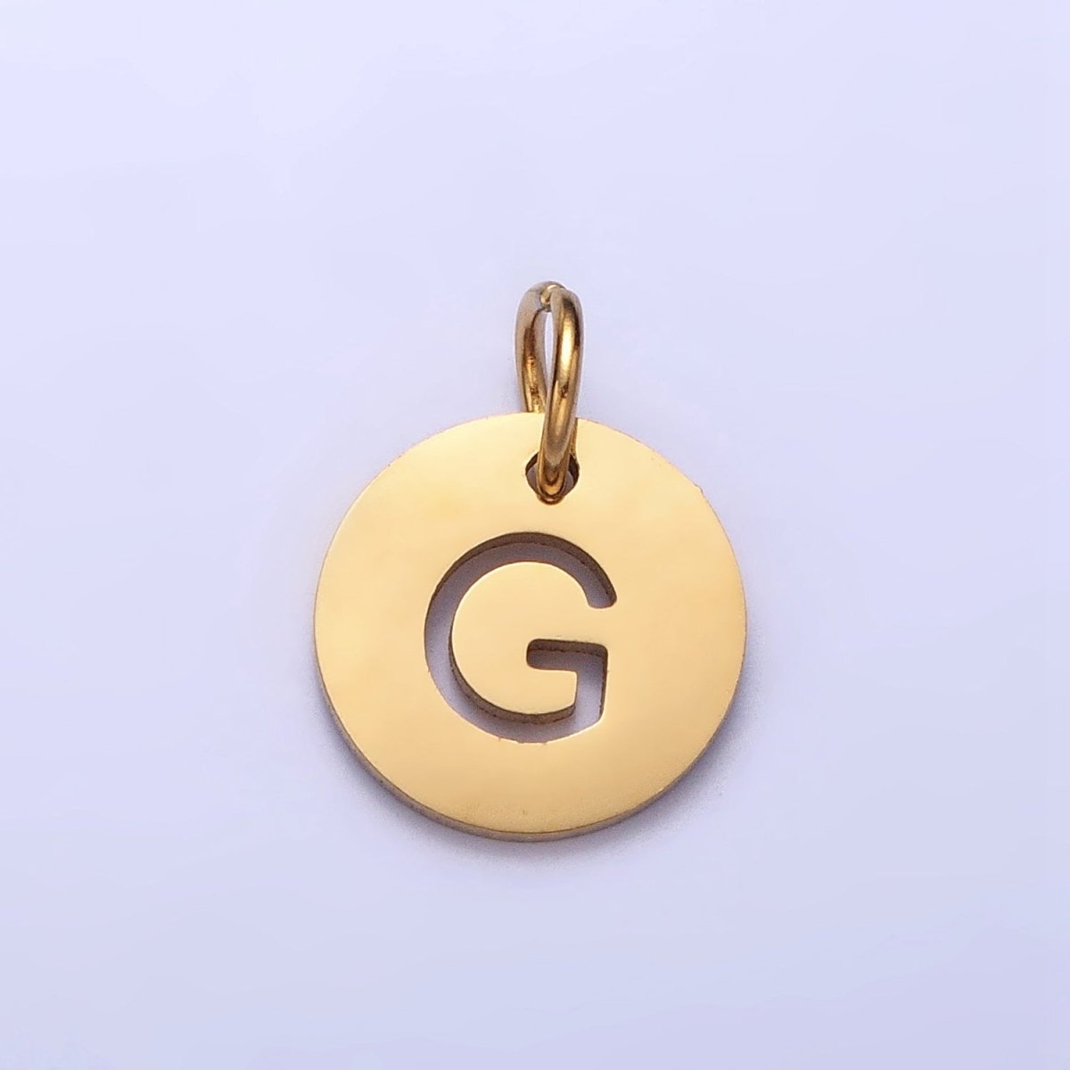 Round Initial Cut-out Charm
