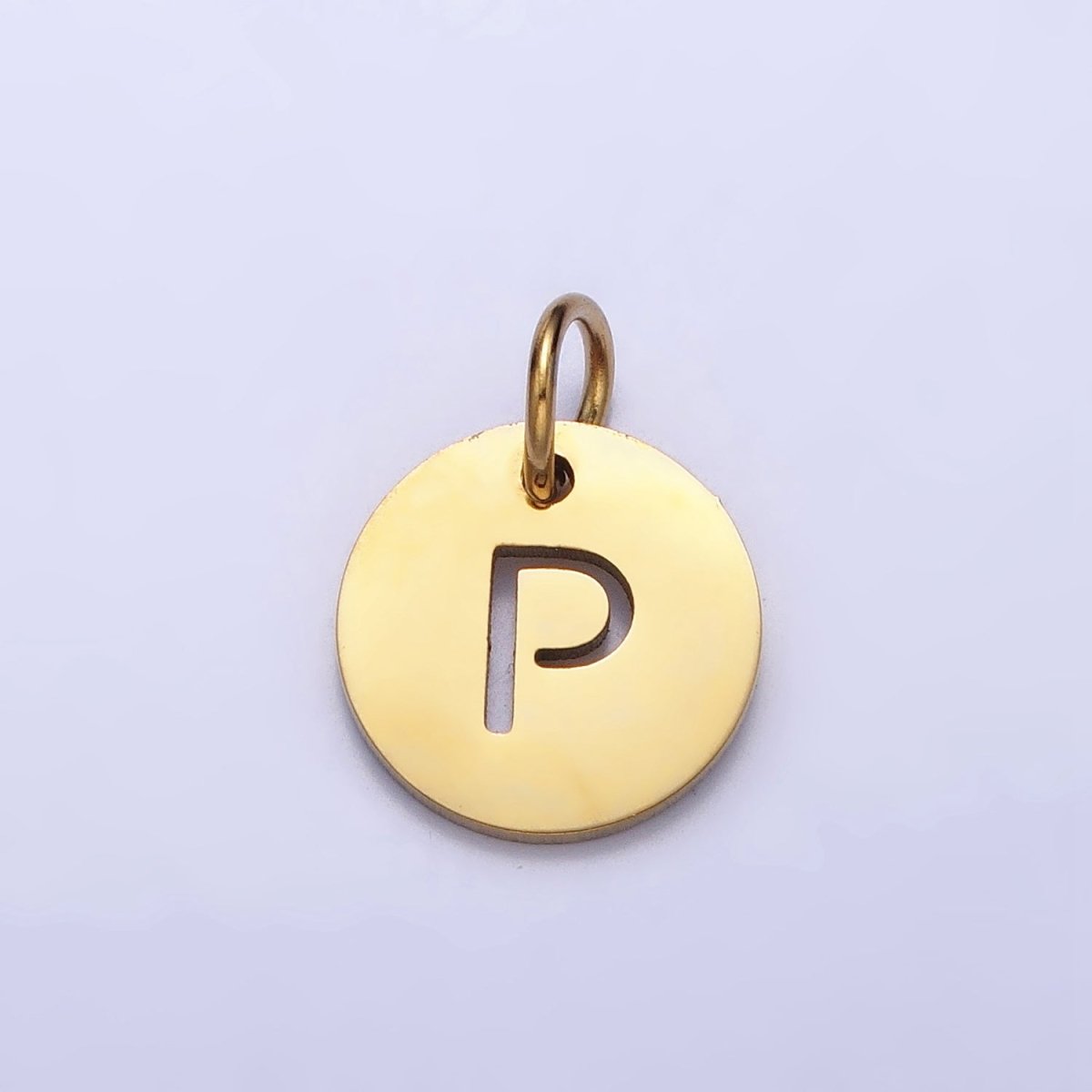 Round Initial Cut-out Charm