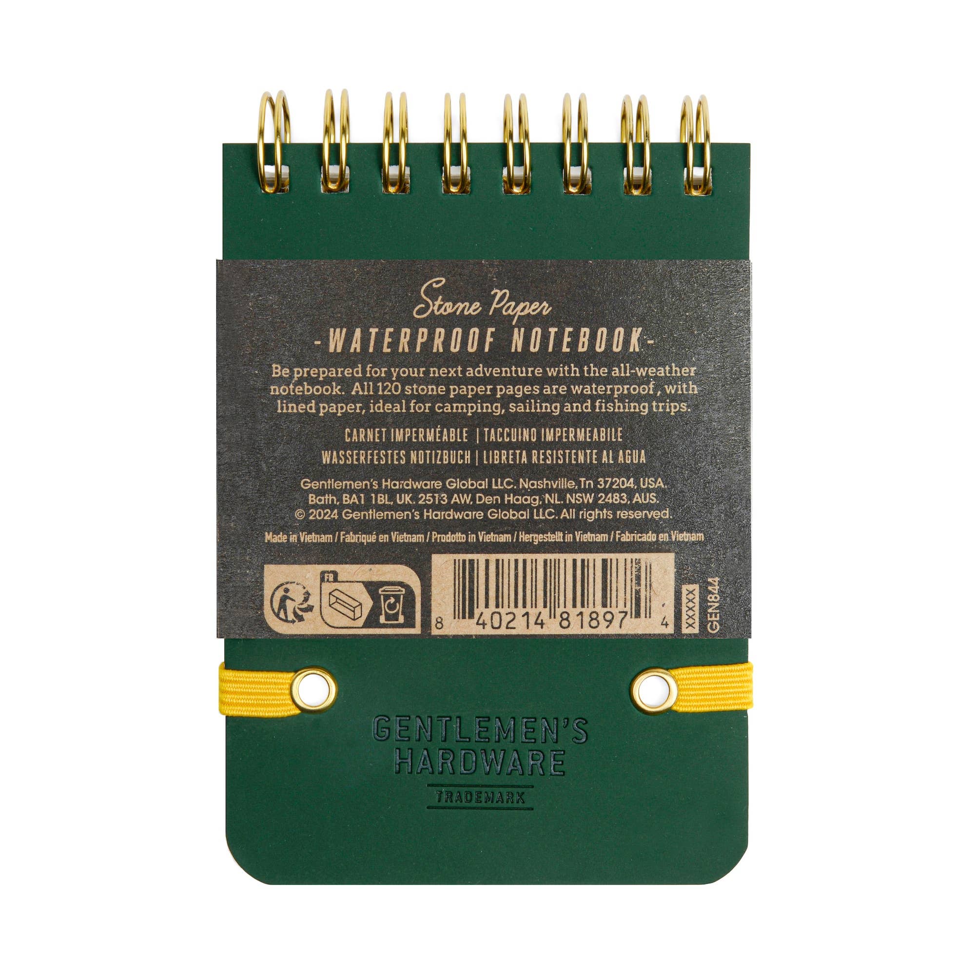 Pocket Waterproof Notebook