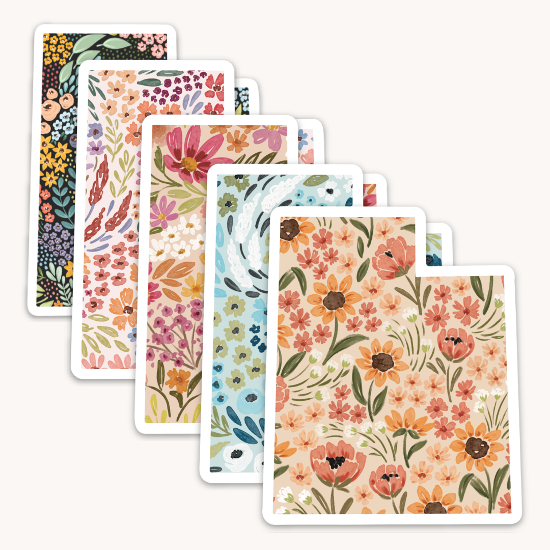 Utah State Floral Sticker - 5 Color Options
