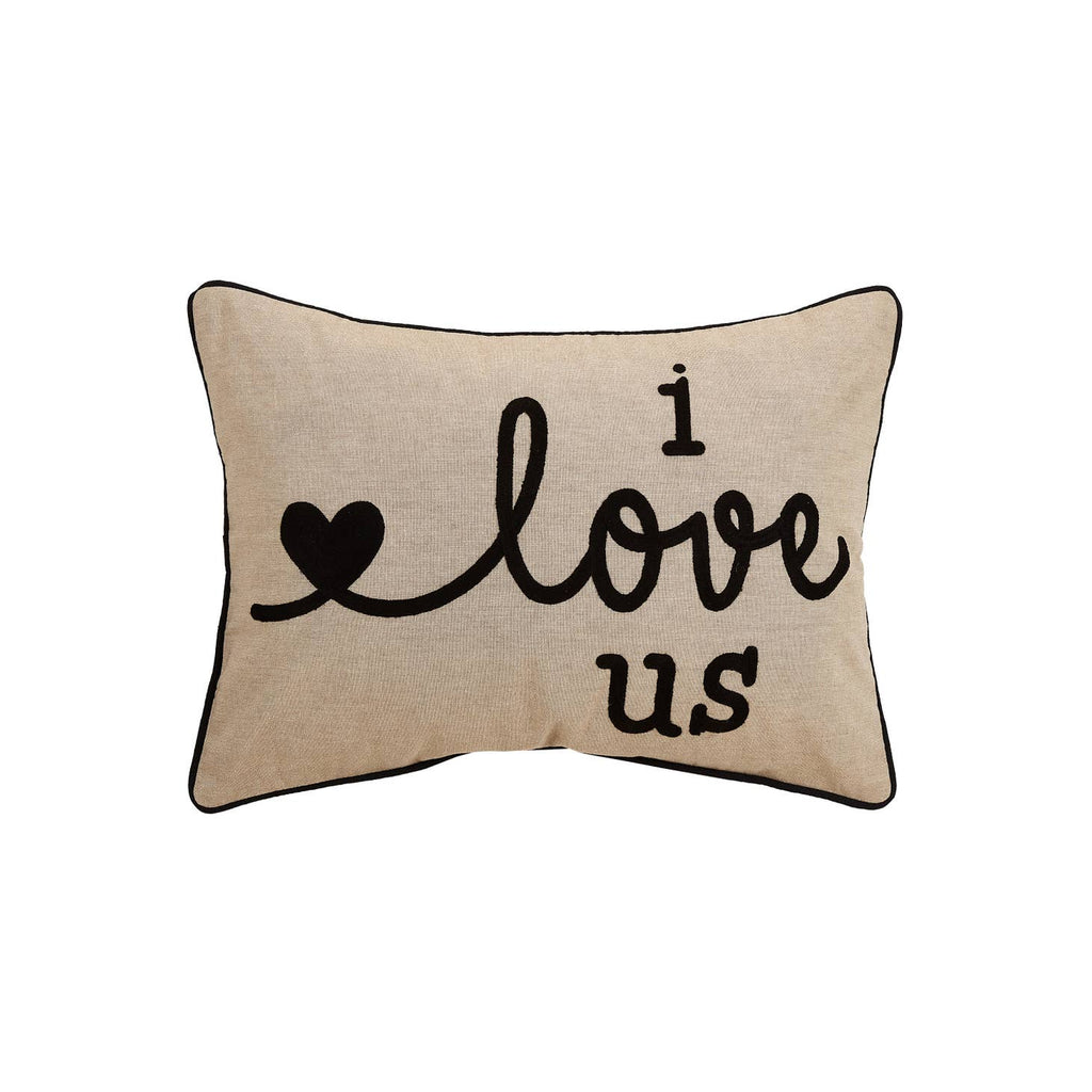 Snuggle up with your loved one with the I Love Us Embroidered Pillow. Featuring a charming embroidered design, this pillow exudes love and warmth. Perfect for adding a touch of romance to any room.