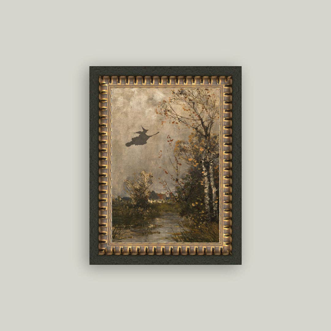 Capture a touch of whimsy and vintage charm with this Flying Witch Landscape Framed Antique Art. Perfect for adding character to any room, this piece combines classic artistry with a mystical theme, creating a unique focal point that inspires imagination and conversation. Its carefully crafted antique frame ensures durability while enhancing the artwork’s timeless appeal. Ideal for those who appreciate nostalgic decor with a hint of magic.

Details:

5” x 7”