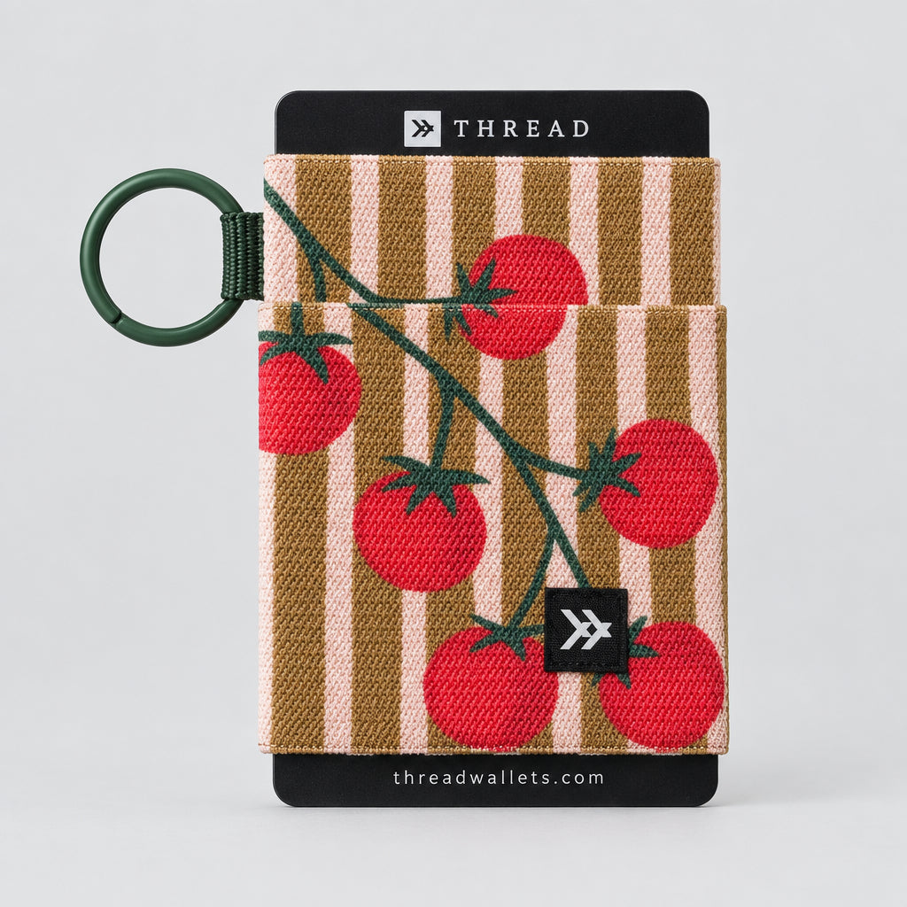 Denim Check - Elastic Wallet