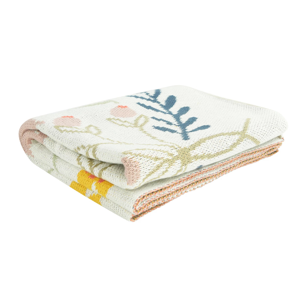 Cover your little bee-utiful one up in sweetness with this cute cotton knit baby blanket! Featuring a cheerful pattern of a friendly little bee, this cozy blanket is perfect for snuggling in style. Make sure your babe rests in the best—bees included!