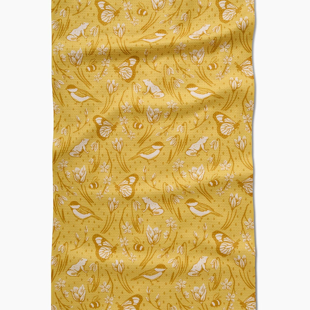 Signs of Spring Tea Towel