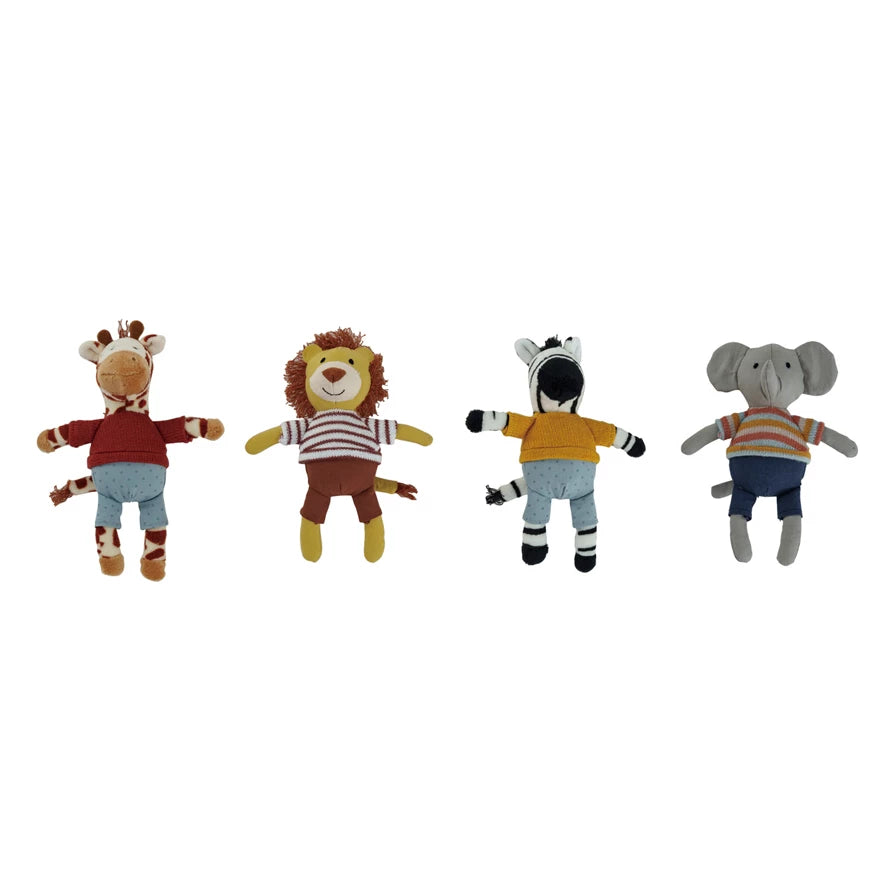 Plush Animal in Clothes - 4 Styles