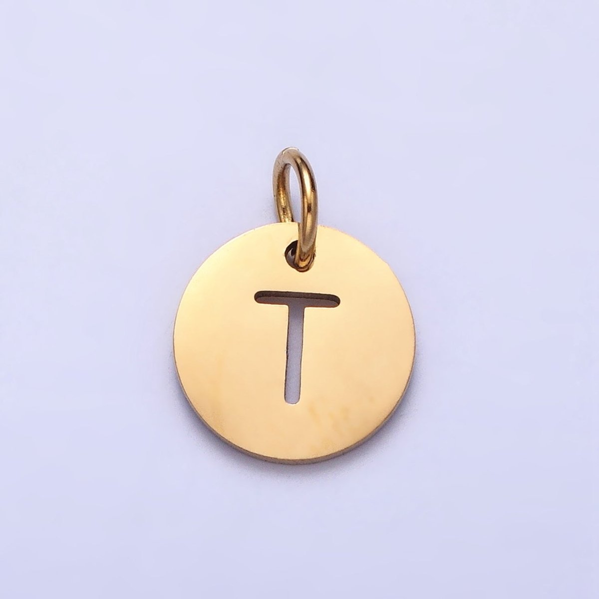 Round Initial Cut-out Charm