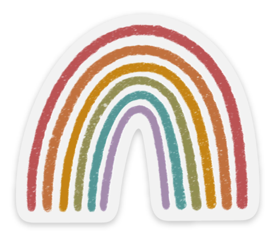 Clear Pride Rainbow Sticker