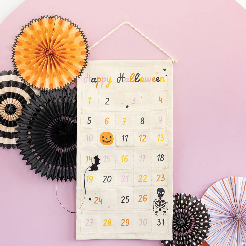 Get ready to celebrate Halloween in spooky style with our Canvas Countdown To Halloween! Count down the days with this festive canvas sign, featuring bold and bright colors designed to bring some seasonal fun into your home. Make every moment count--it's almost time to get your costume on!