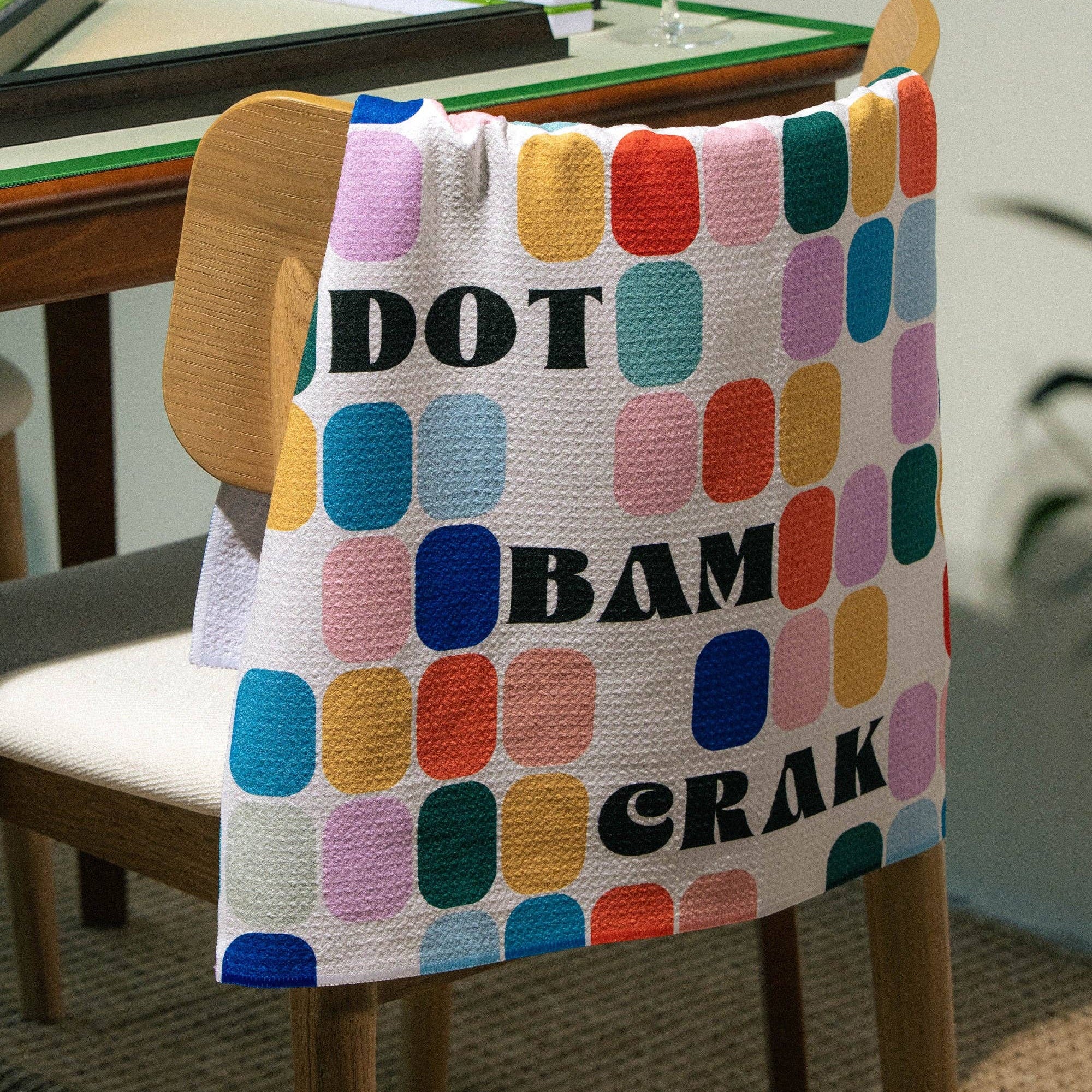 Cypress Tile Talk Tea Towel - Mahjong