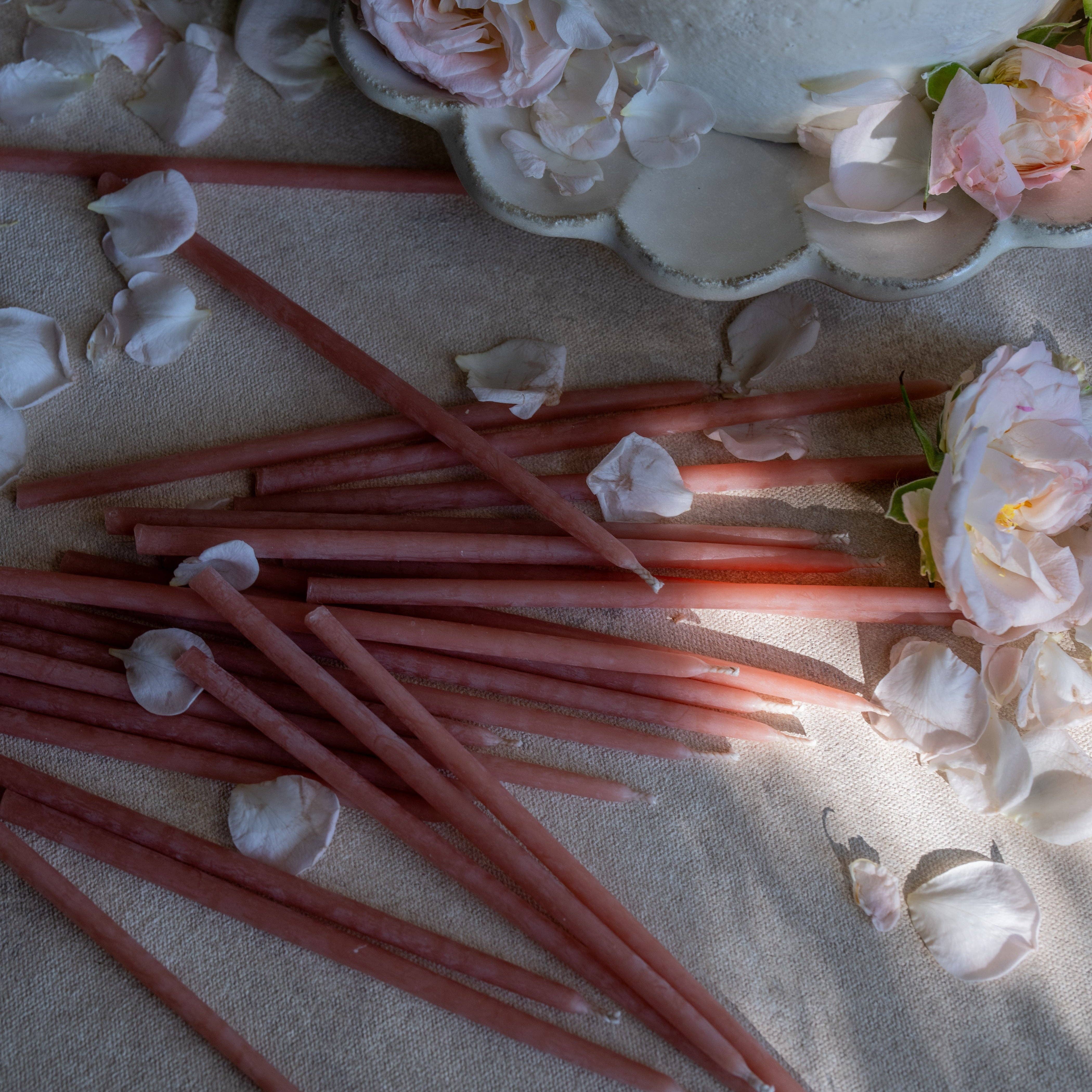 Beeswax Dipped Wishing Candles - 6 Colors Available