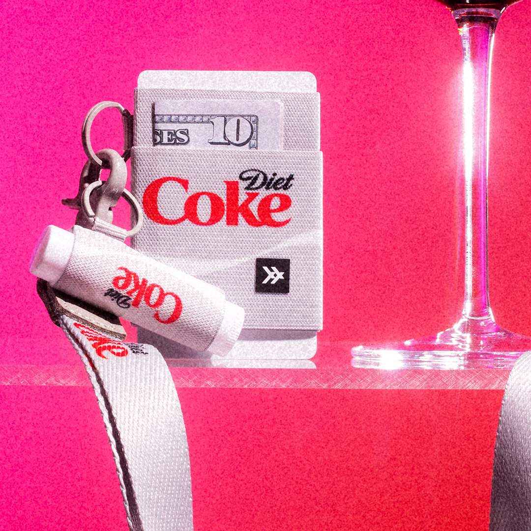 Diet Coke Logo - Chapstick Holder Keychain