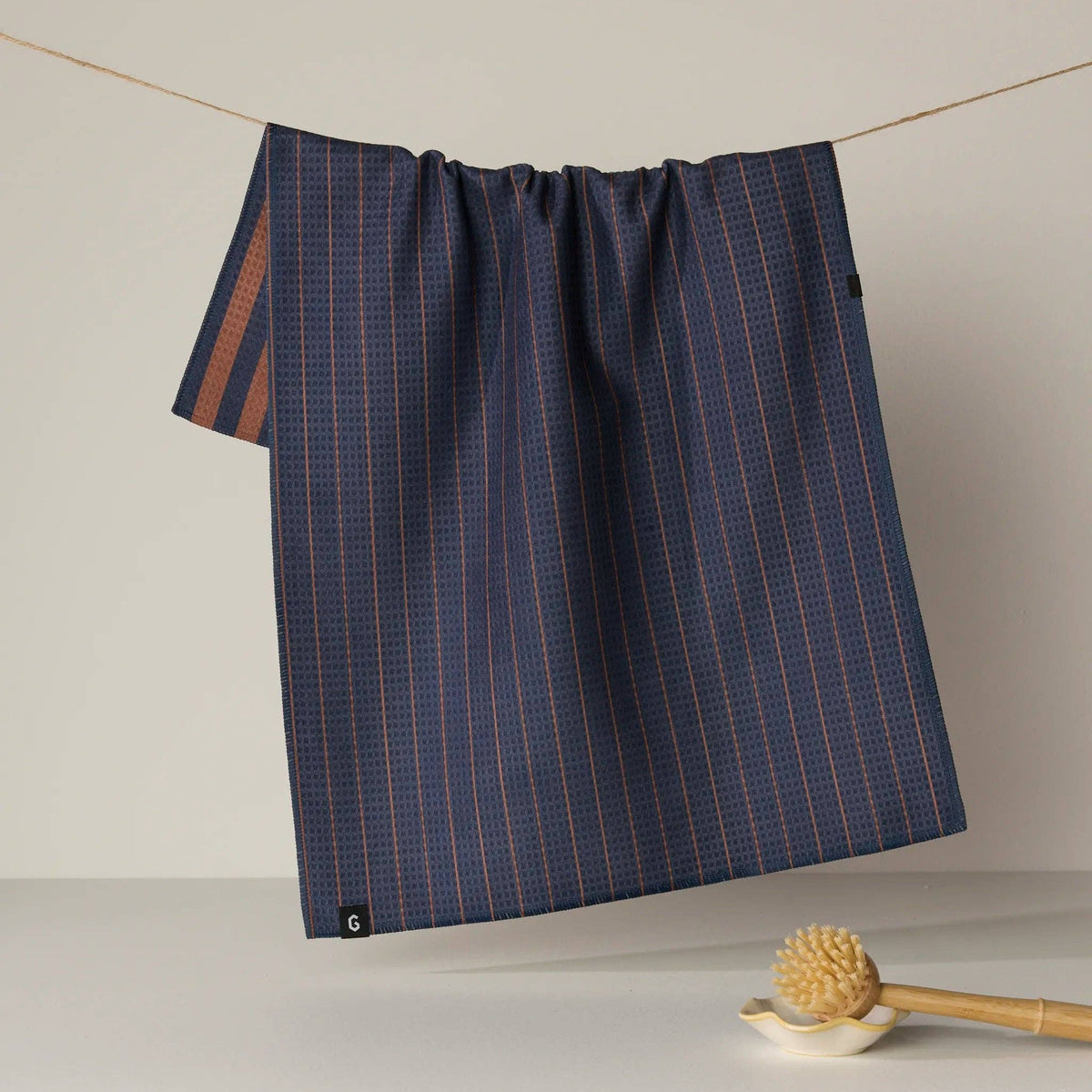 Midnight Stripe Luxe Kitchen Towel