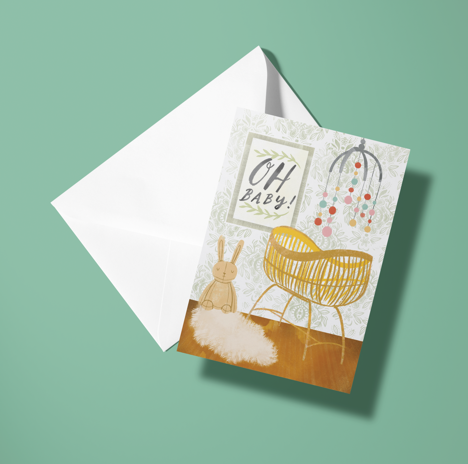 Oh Baby Nursery Card