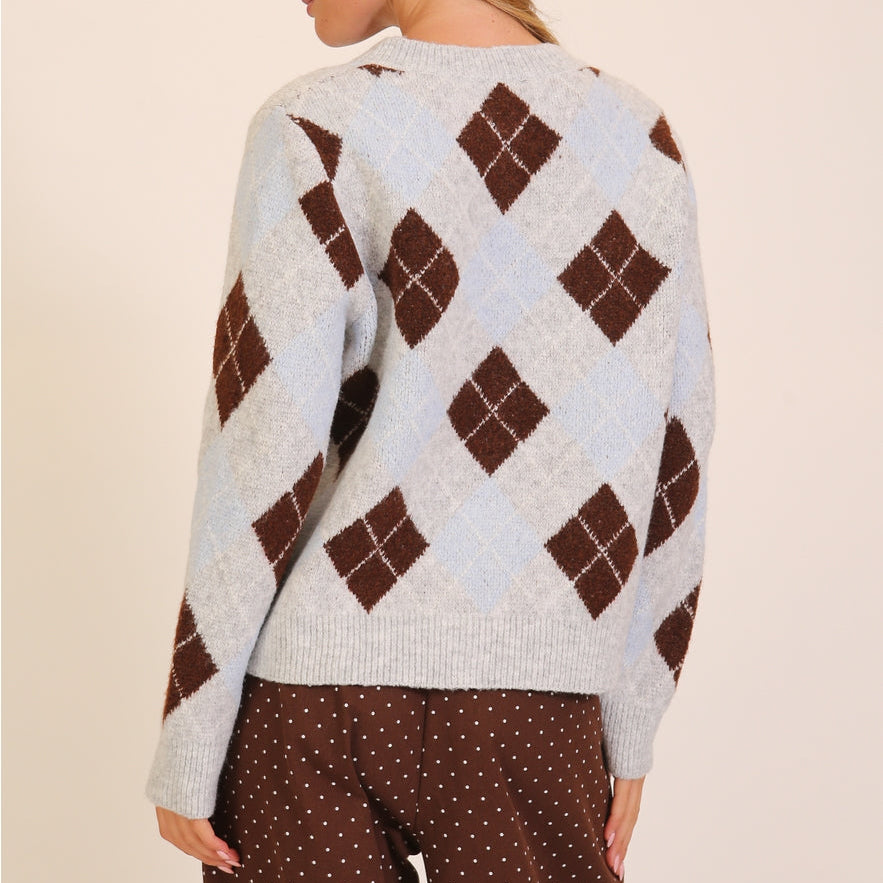 back view of cardigan.