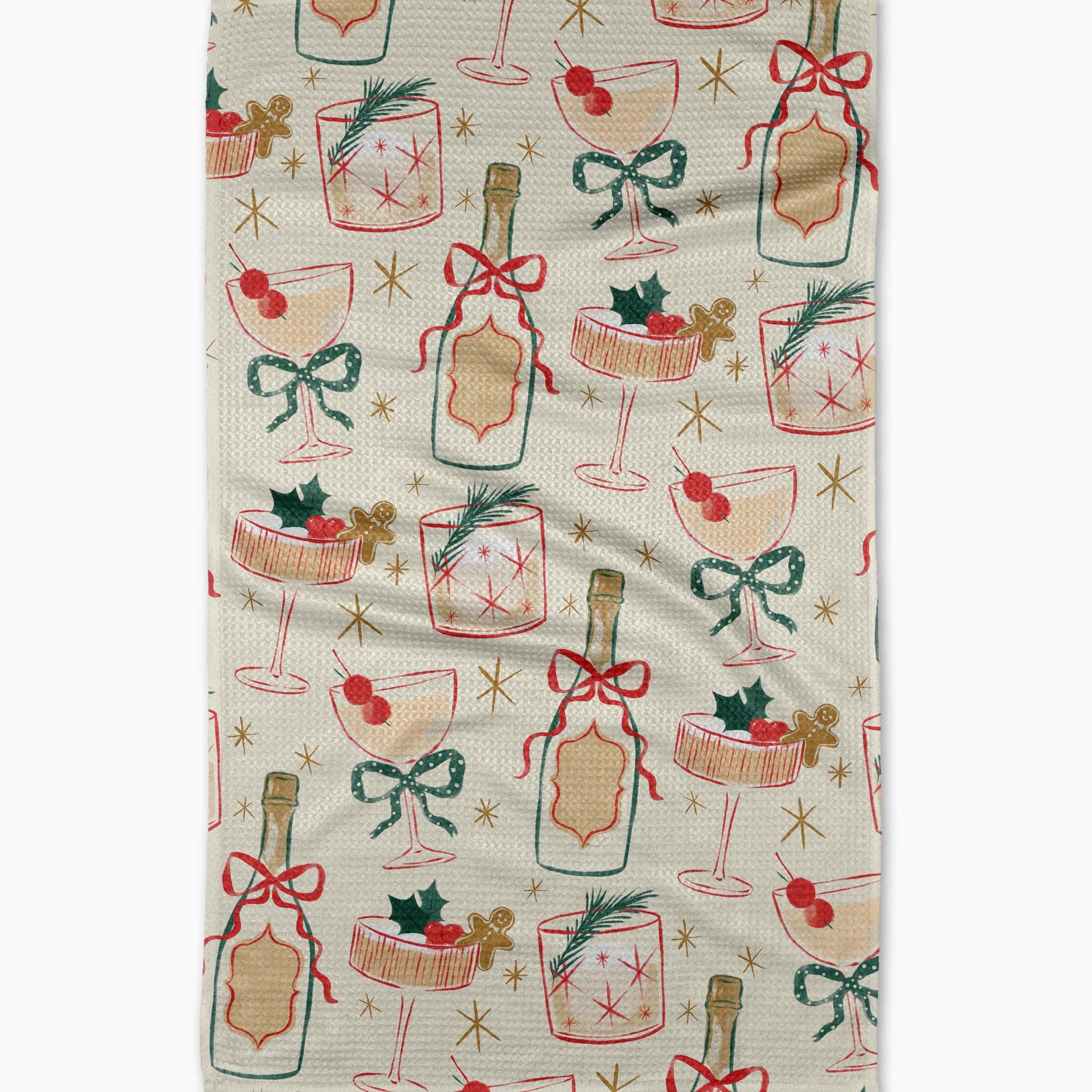 Christmas Cocktails Tea Towel