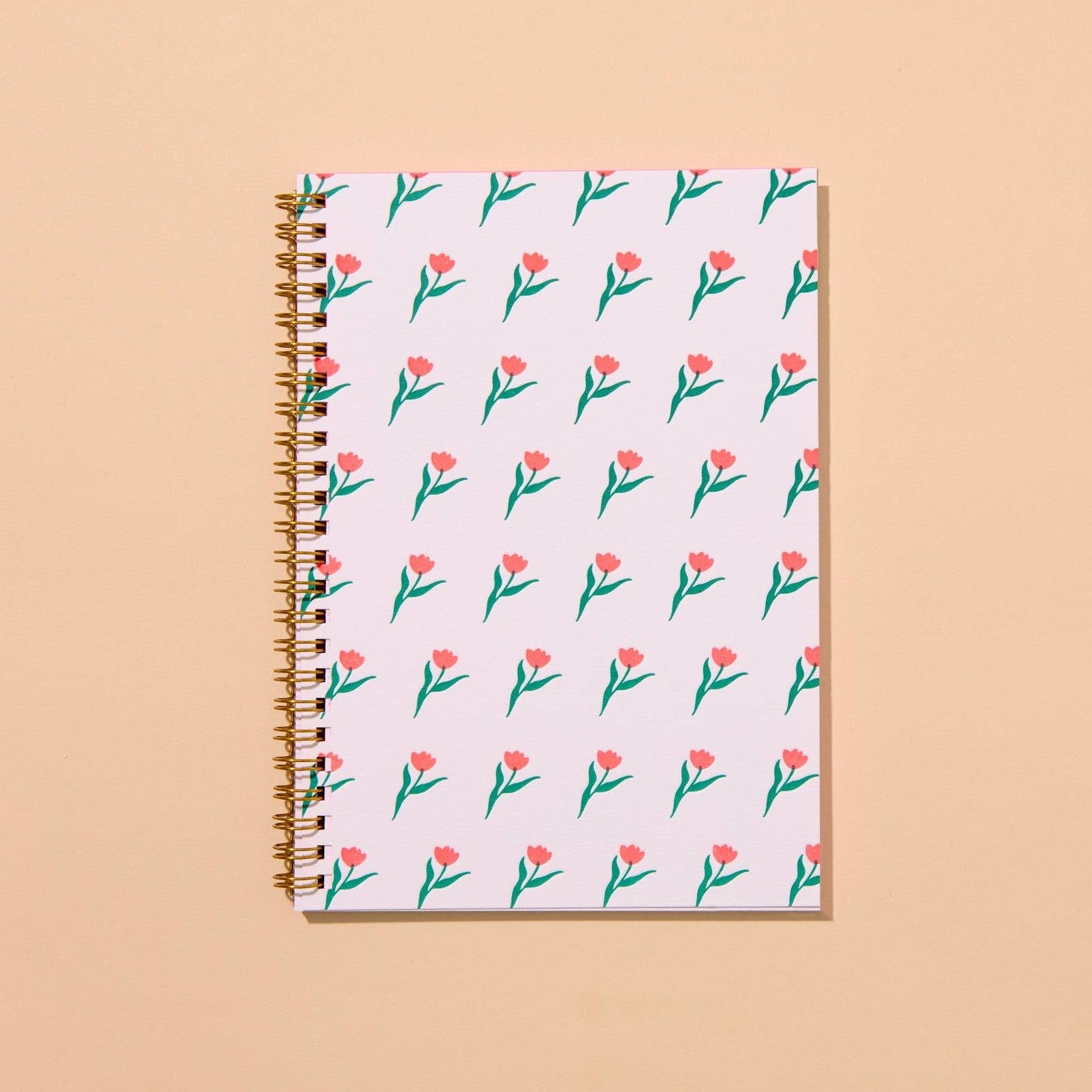 Printemps Tulip Letterpress A5 Spiral Notebook