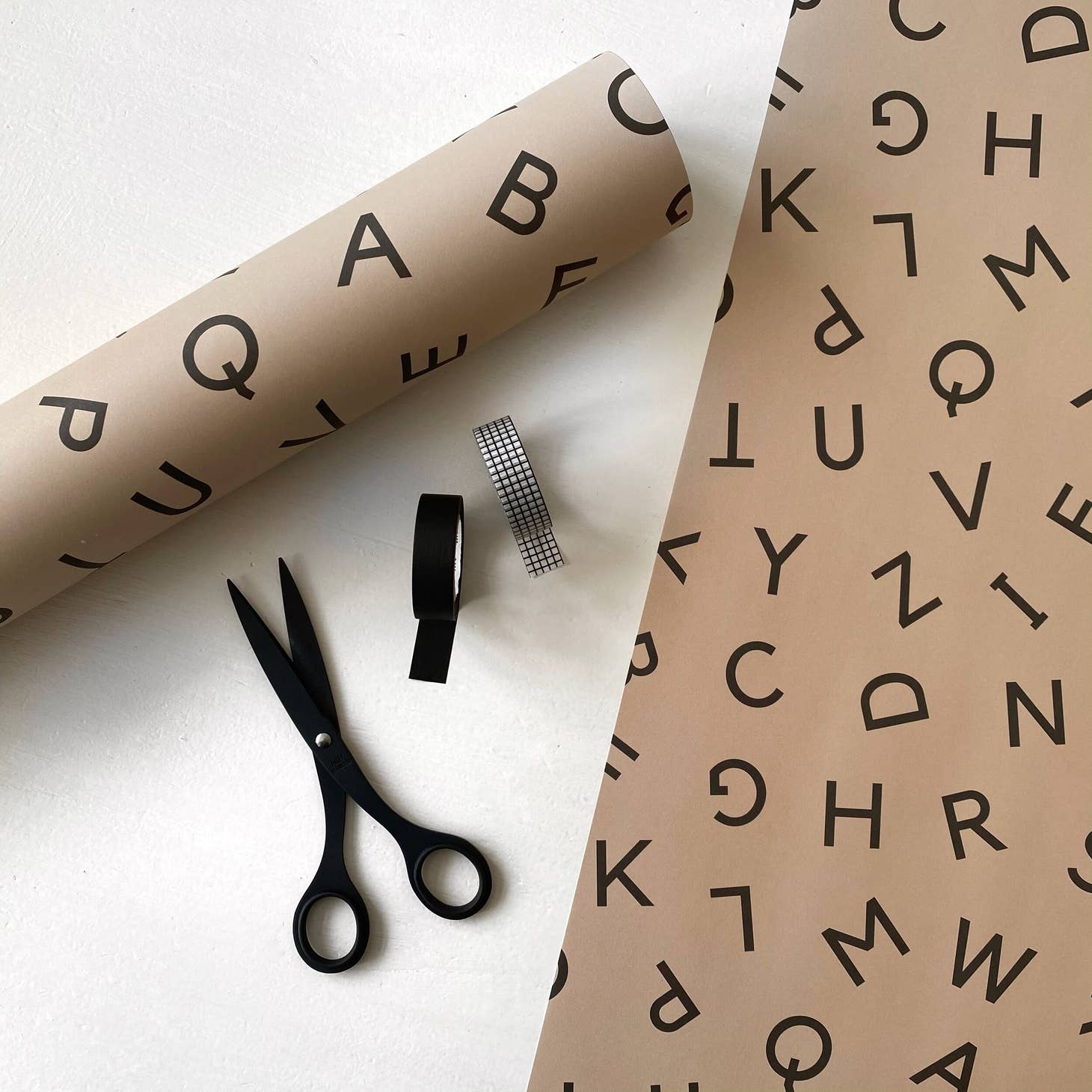 Type Letter Gift Wrapping Paper