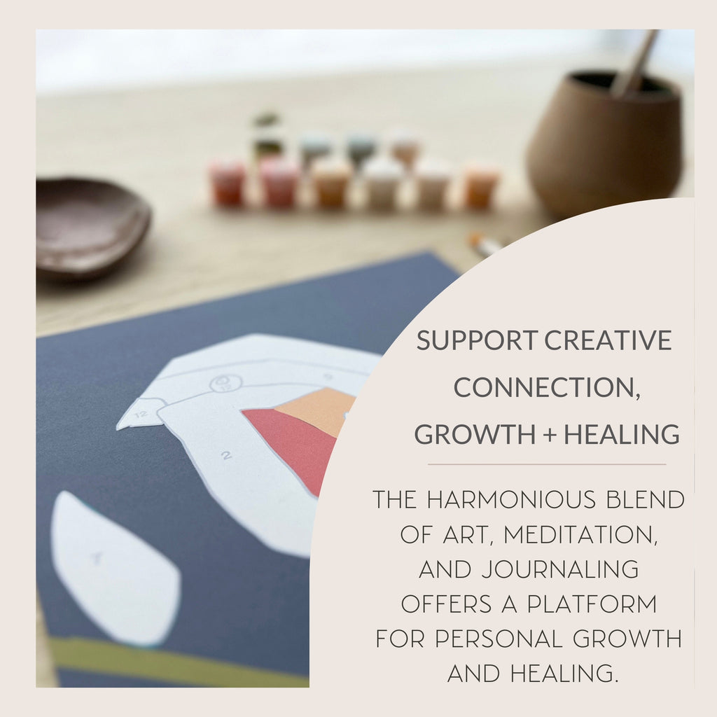 Morning Mushrooms Meditative Art Paint by Numbers: Embrace your creativity  Whether you paint alone as a therapeutic form of self care, or you paint in a group, our meditative art kits will help you tap into your inner creative, quiet the mind and and find deep relaxation.