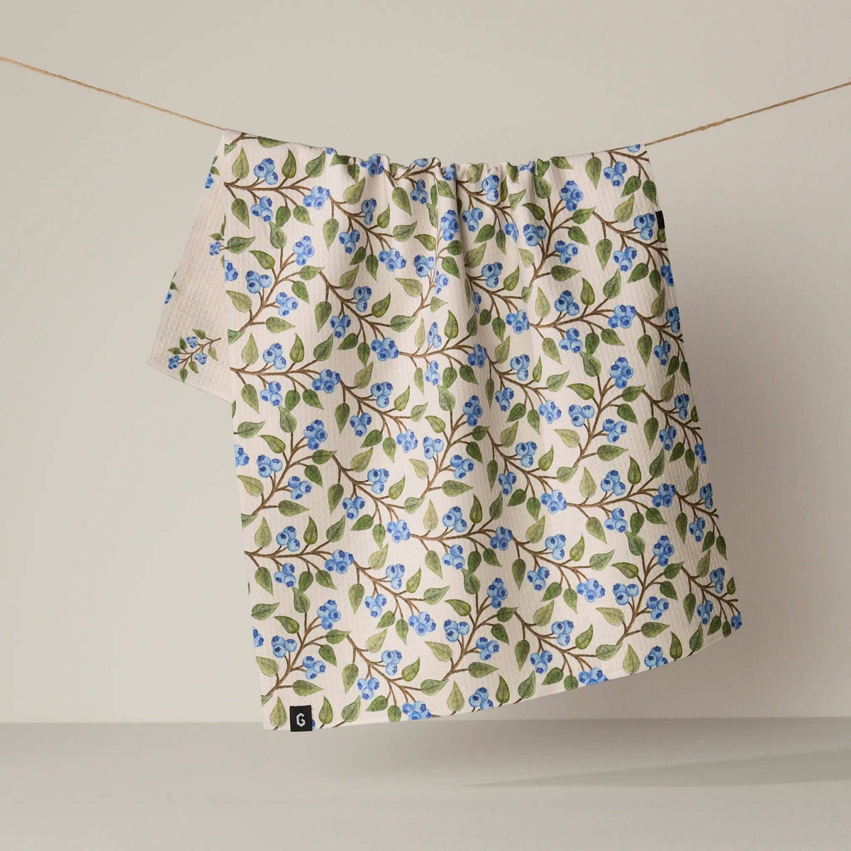 Blueberry Sprig Luxe Kitchen Towel