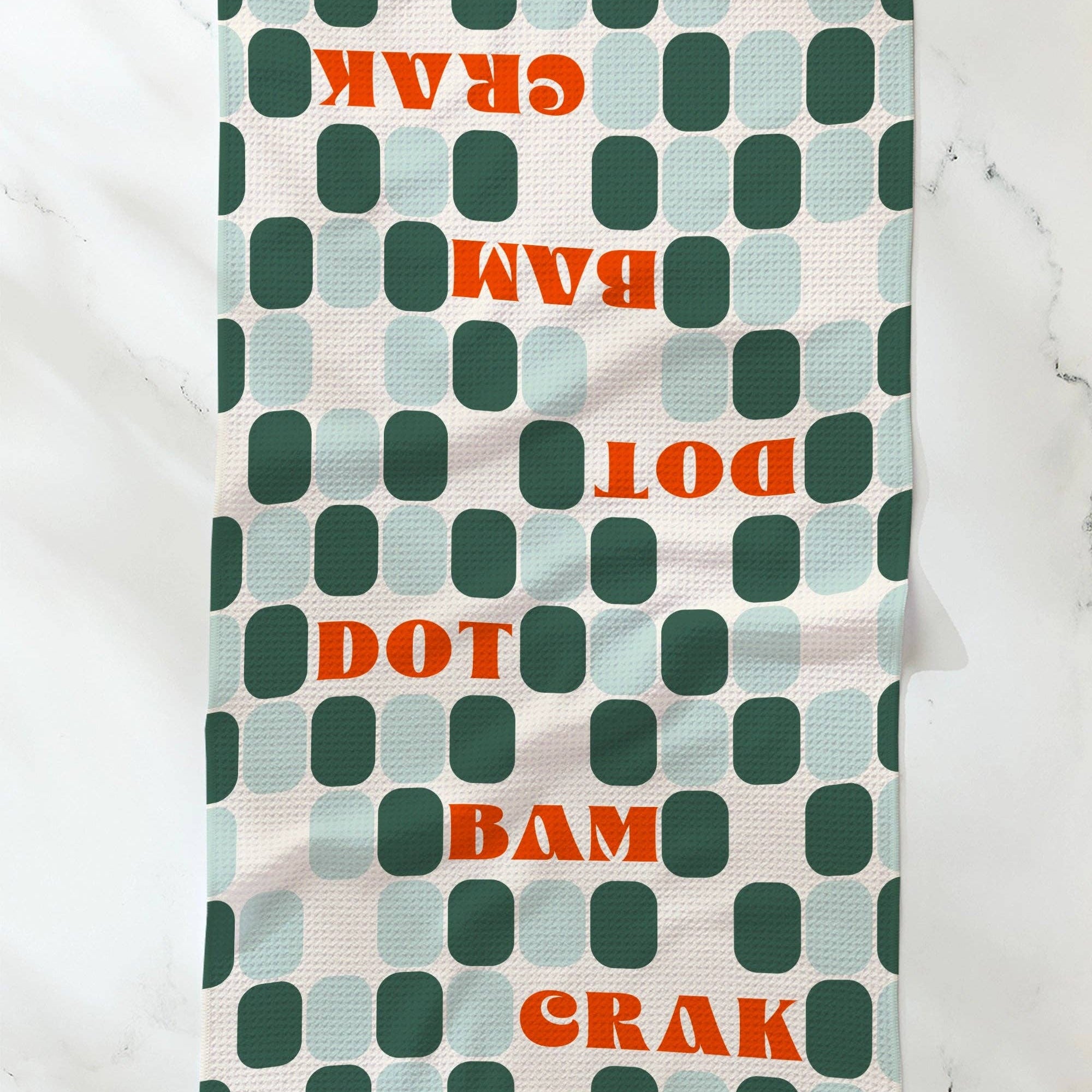 Cypress Tile Talk Tea Towel - Mahjong