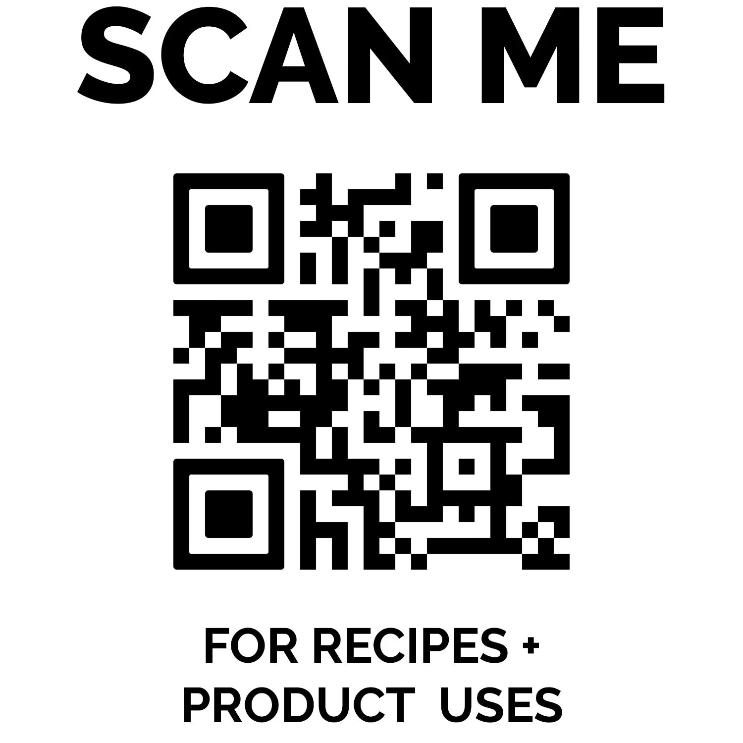 QR CODE - for recipes 