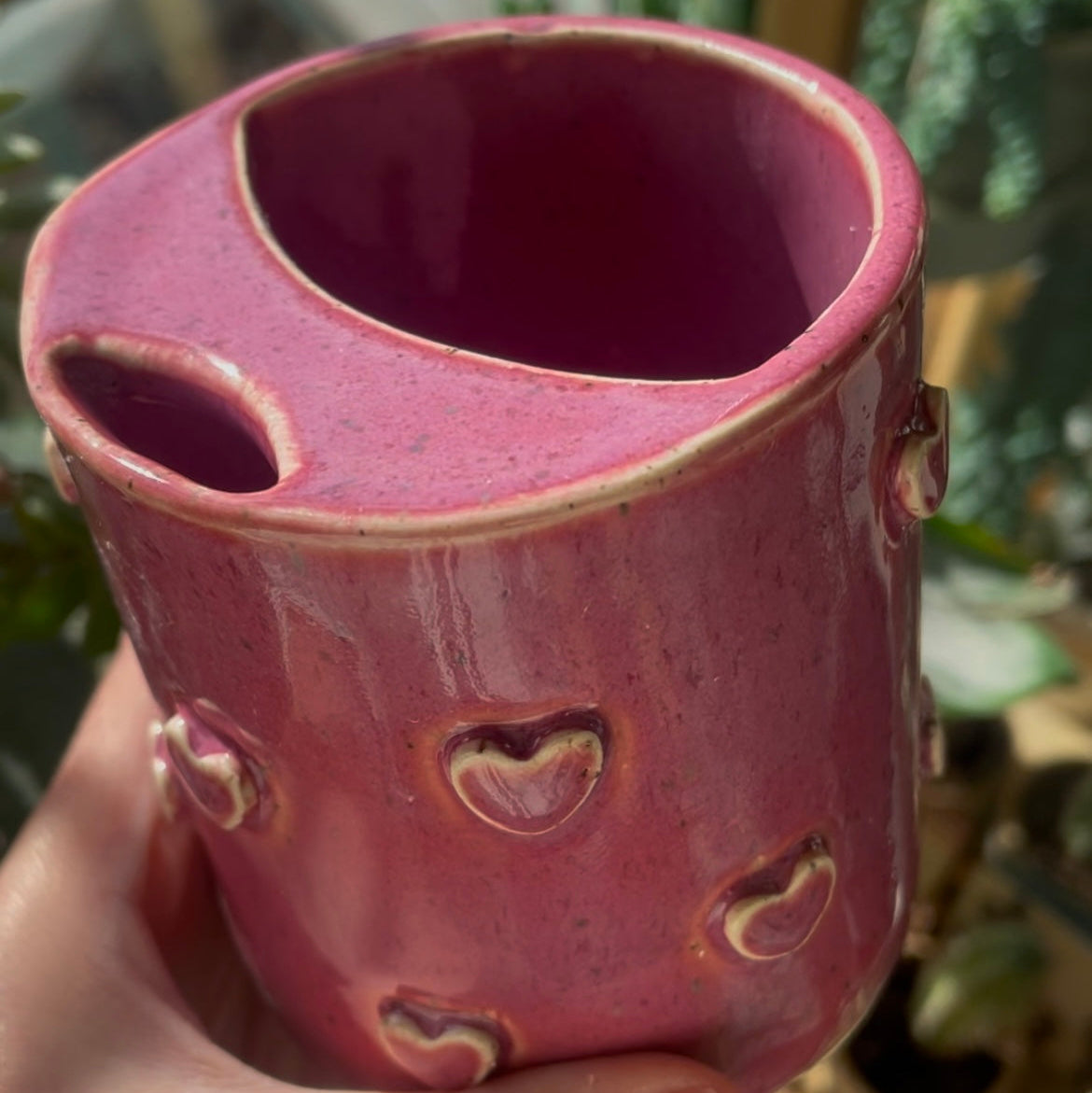Handmade Heart Mug - No Handle