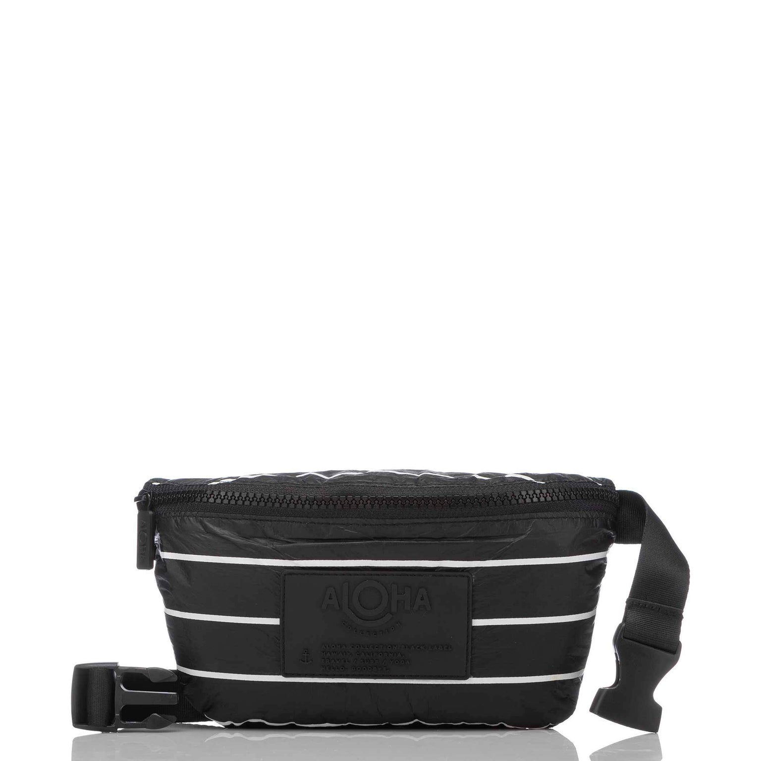 Pinstripe Mini Hip Pack White/ Black