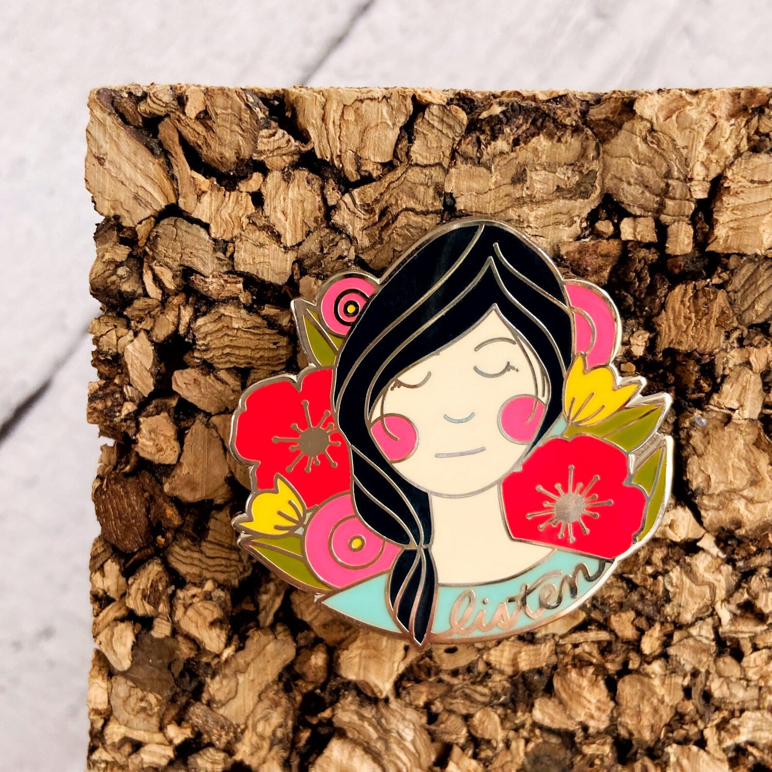 Listen - Enamel Pin