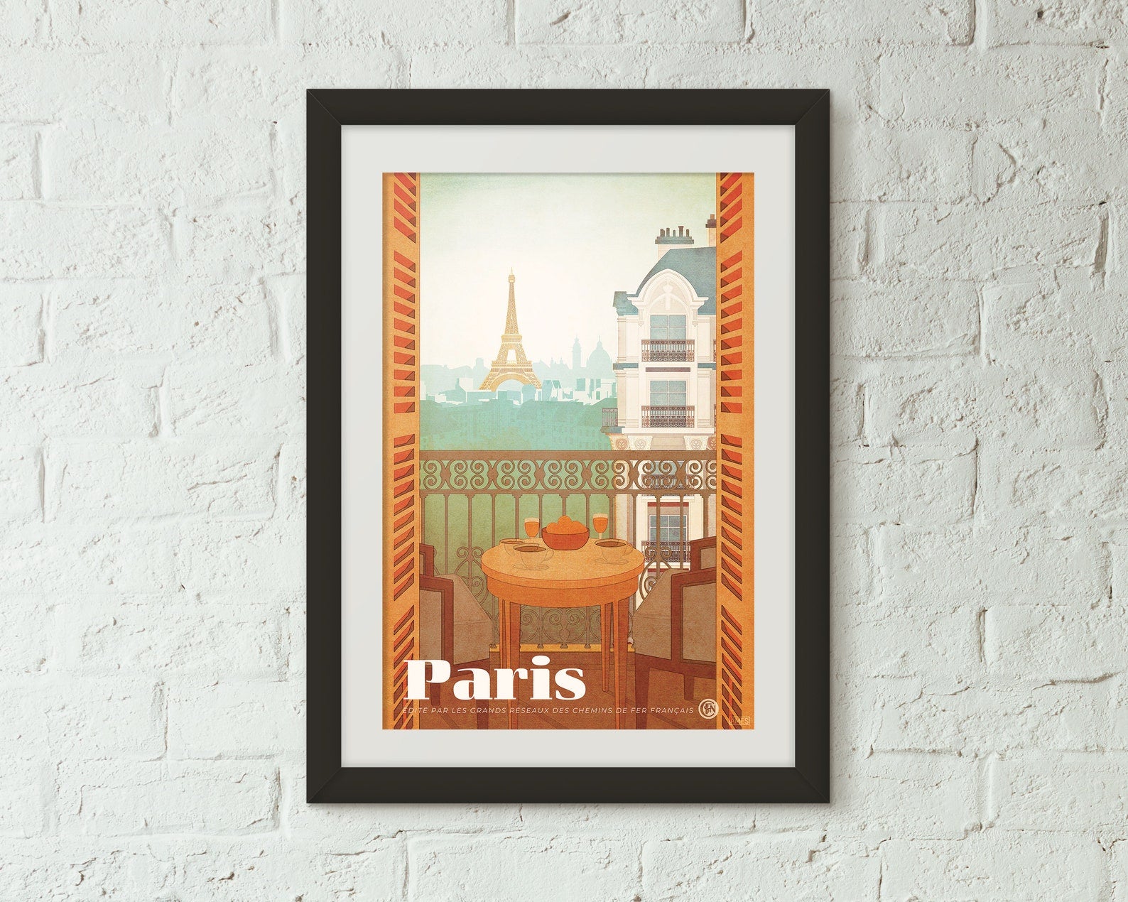 Paris, France Travel Poster