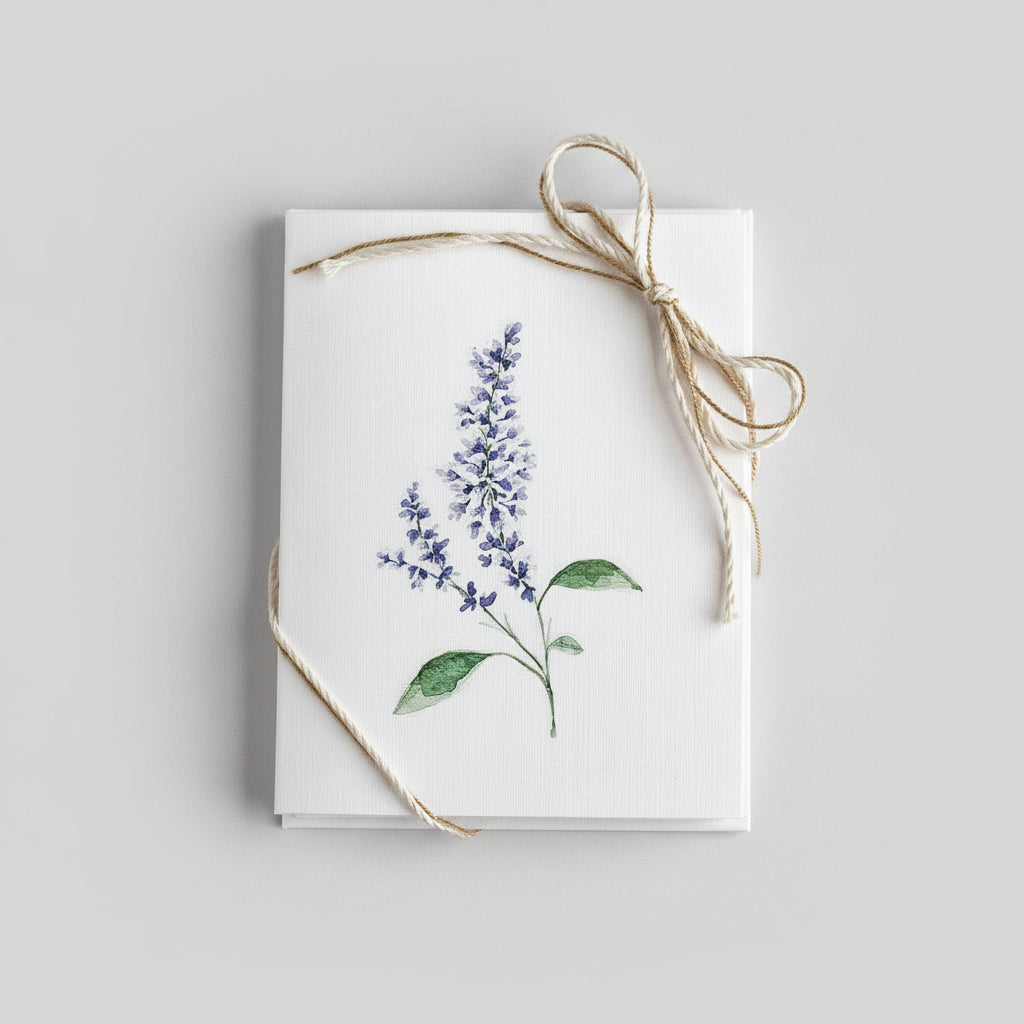 Lilac Watercolor Greeting Card