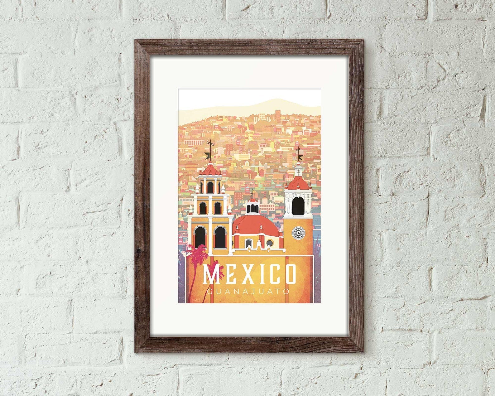 Guanajuato Mexico Travel Poster