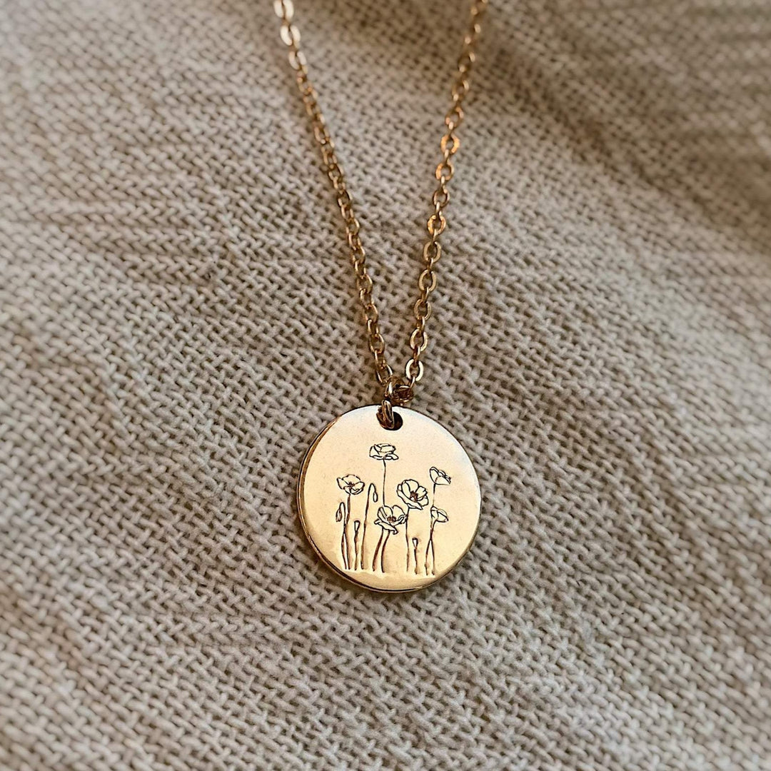 Poppy Necklace - Mauve Jewelry Co.