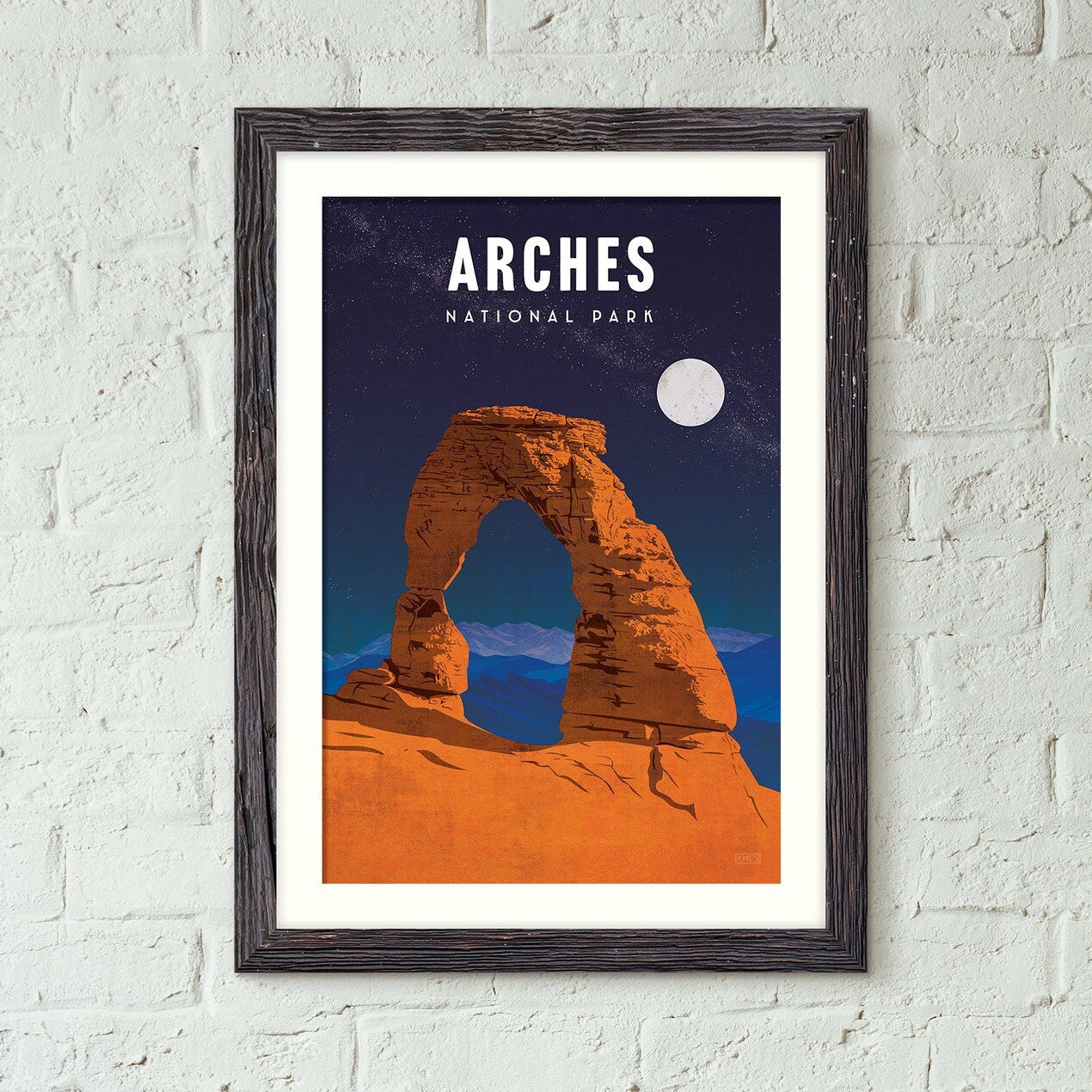 Arches National Park Travel Poster