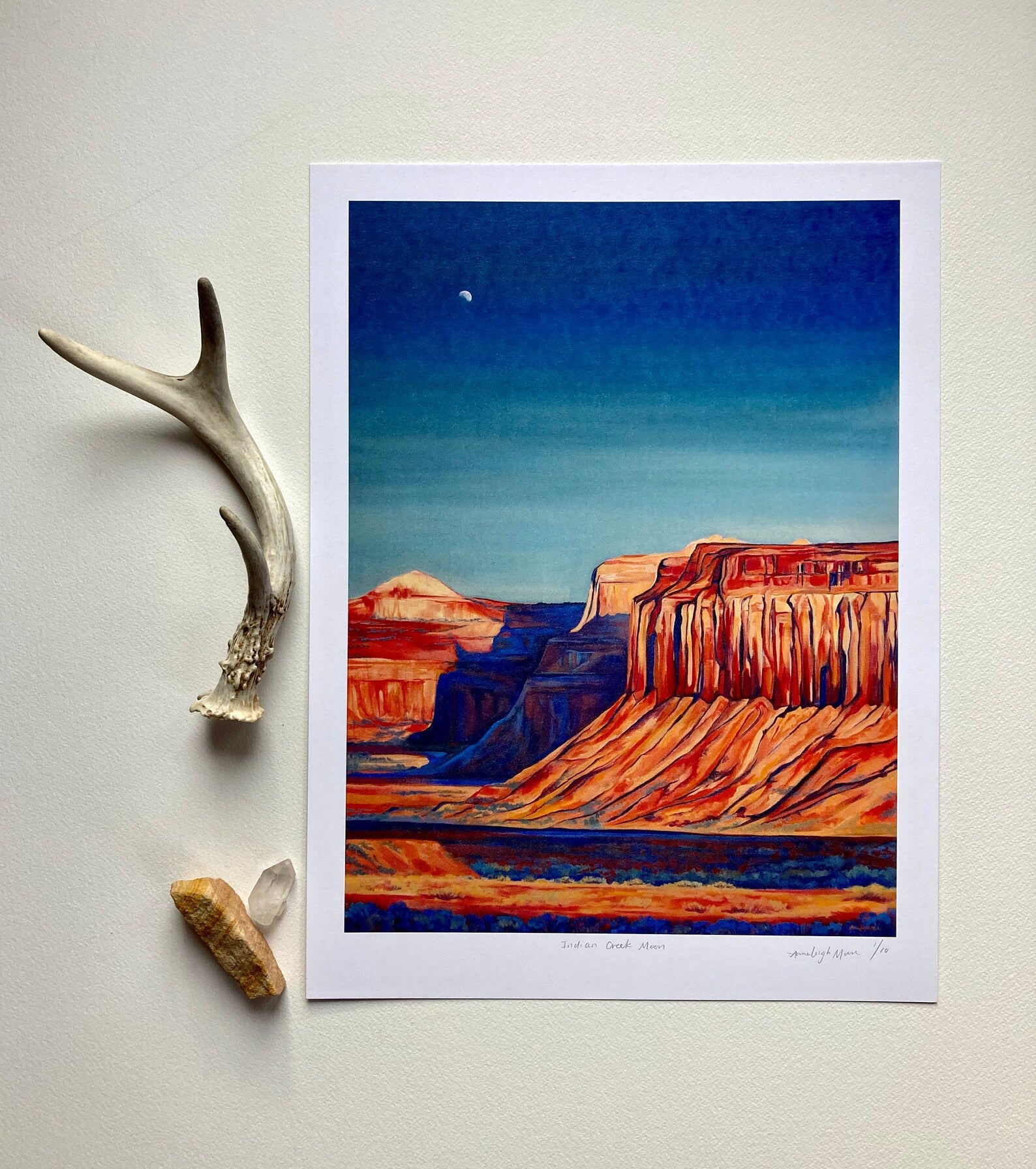 Indian Creek Moon Print