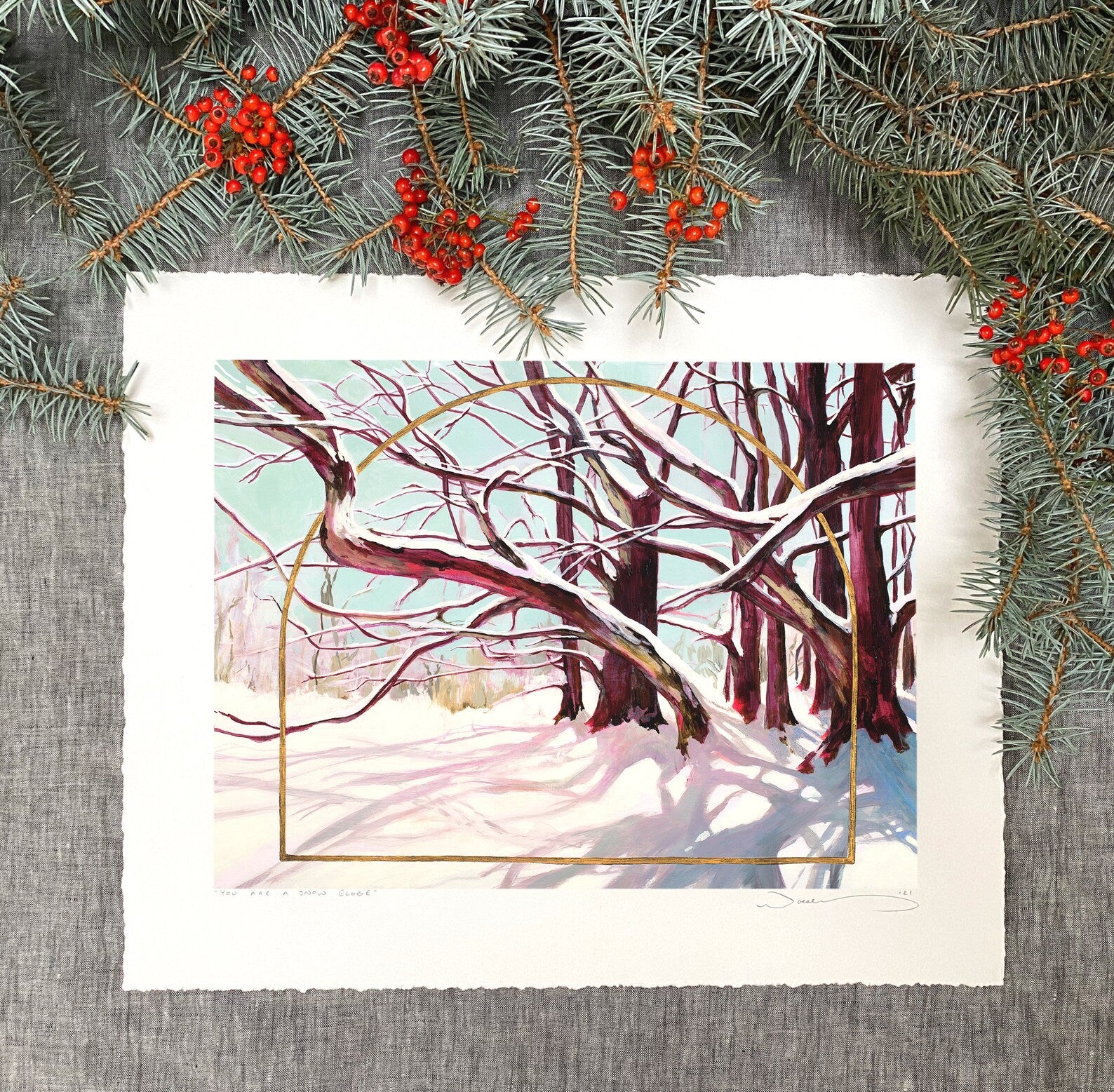 You Are a Snow Globe Print