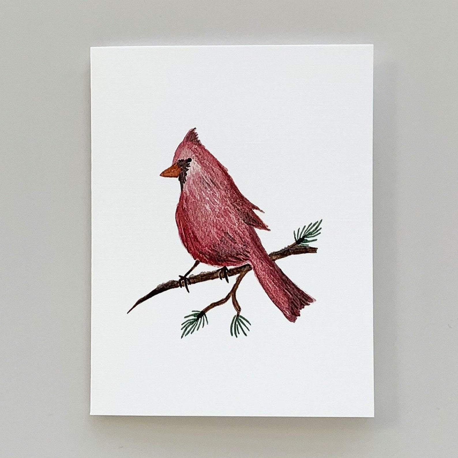Cardinal Watercolor Greeting Card