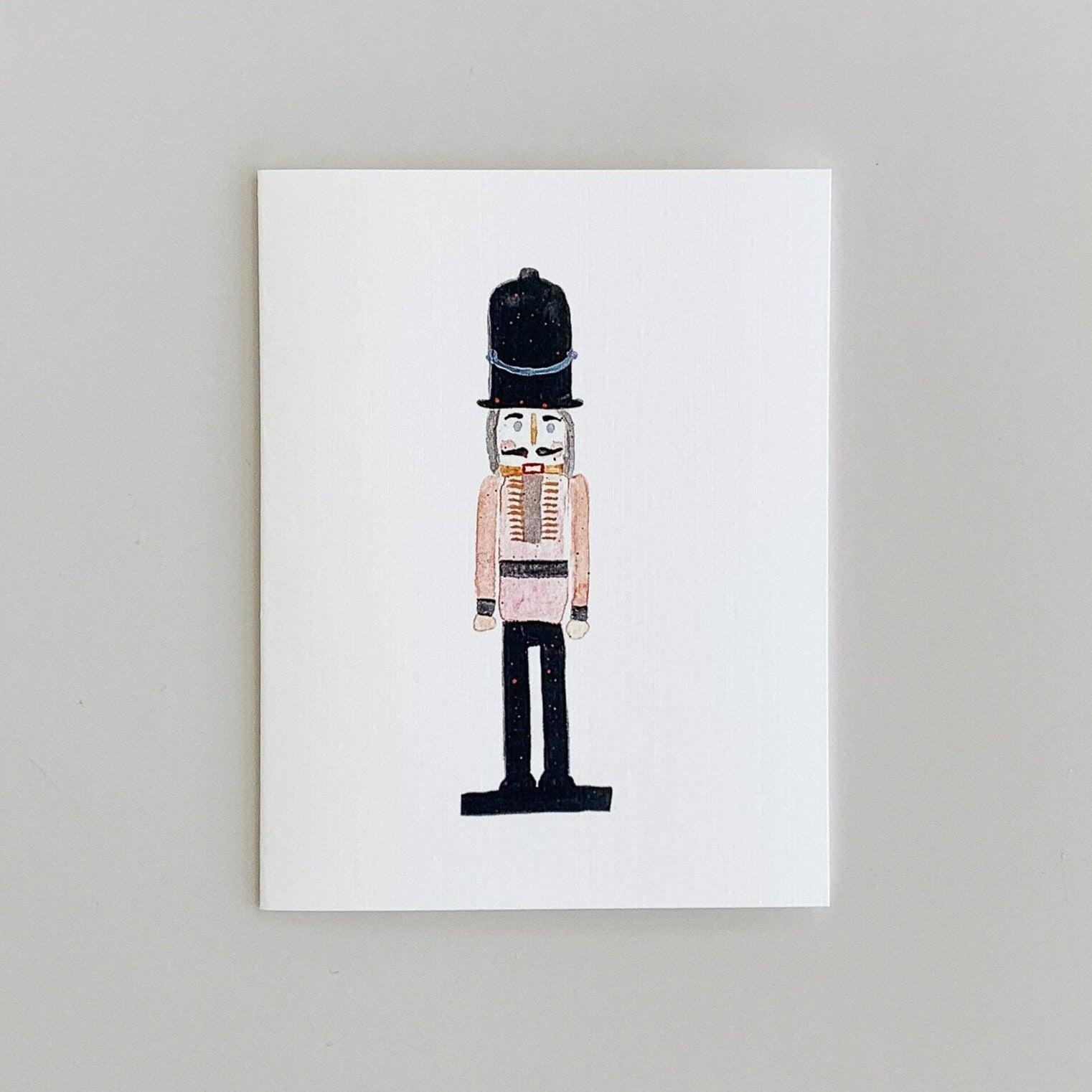 Nutcracker Watercolor Greeting Card