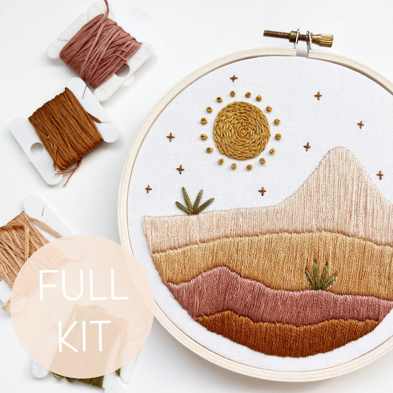Desert Sun Embroidery Kit