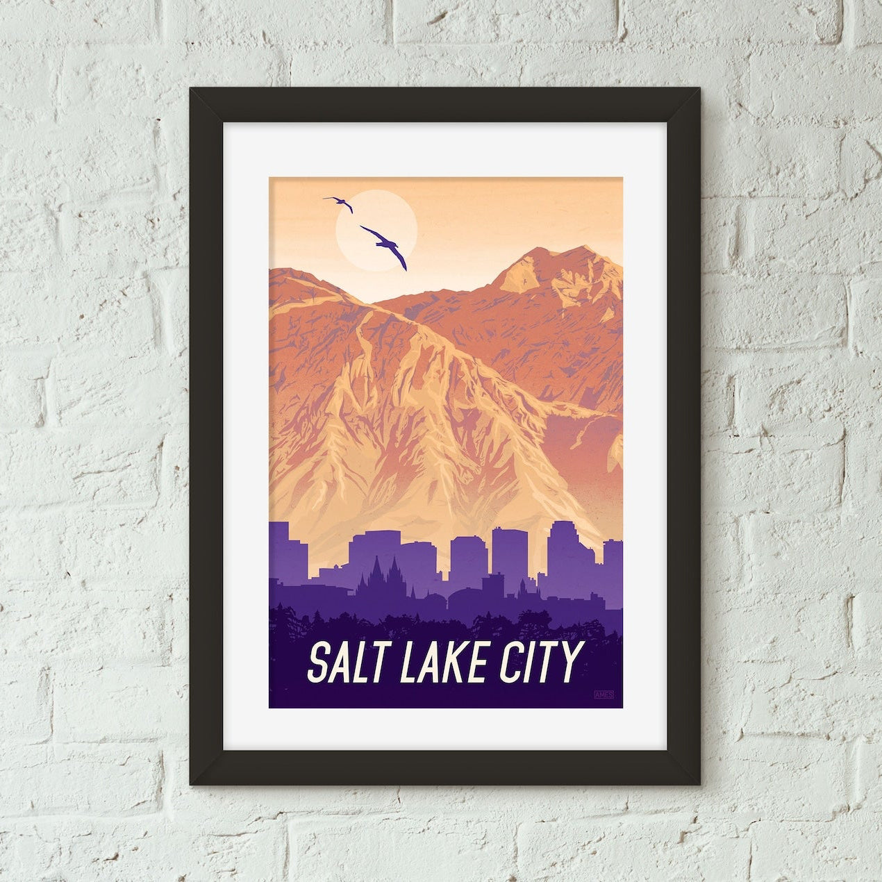 Salt Lake City Utah Travel Poster