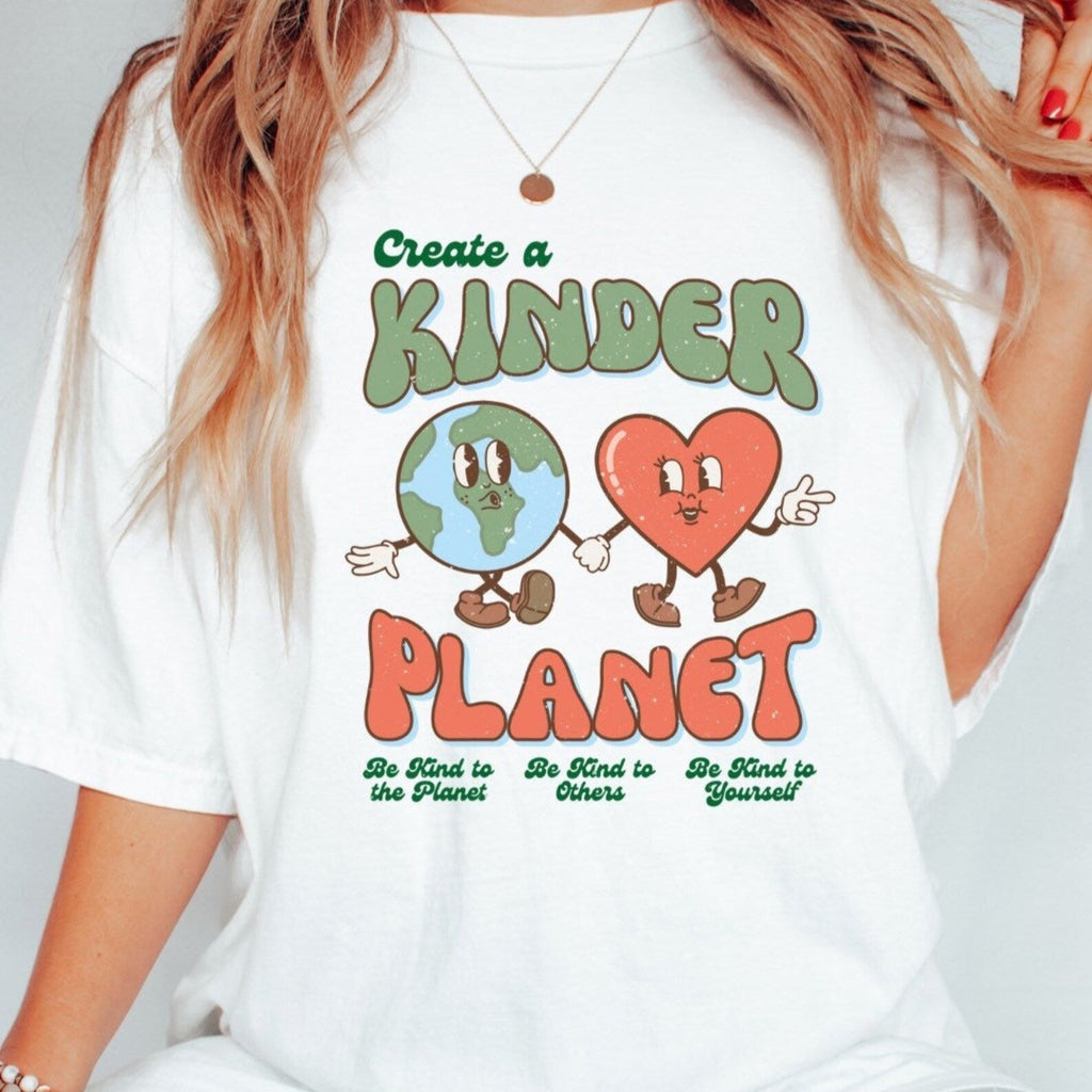 Create A Kinder Planet T-SHIRT - Love by Moon