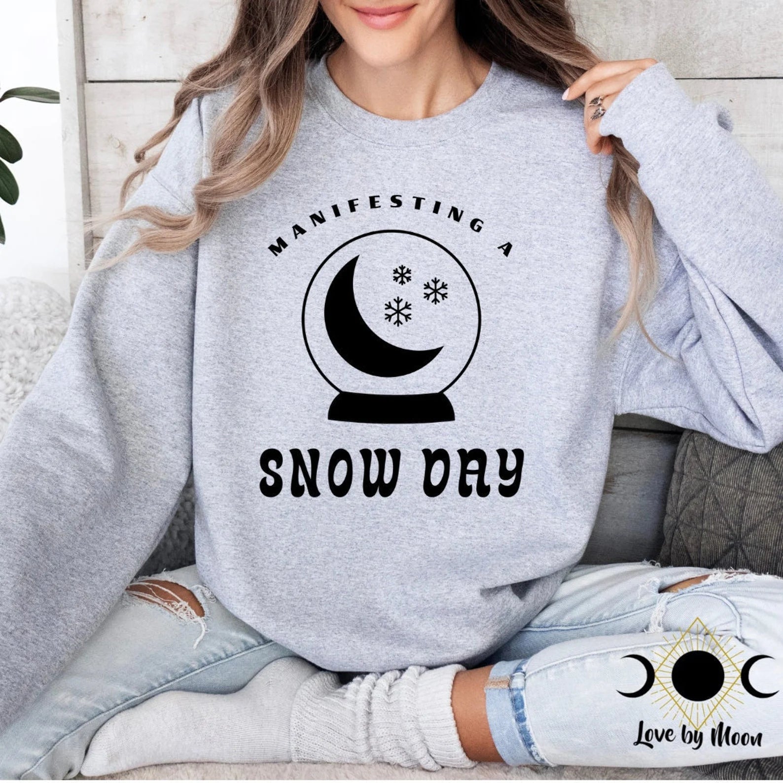 Manifesting A Snow Day Crewneck