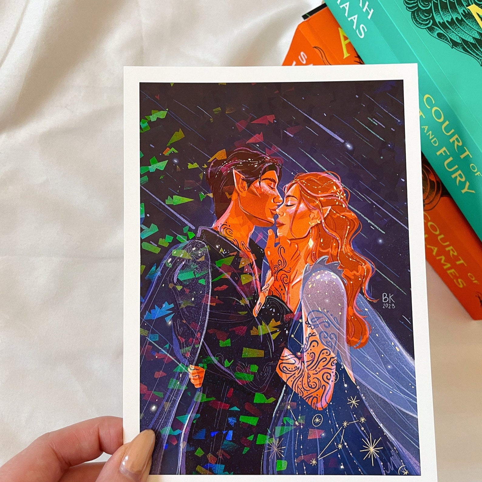 Feyre & Rhys Holographic Print