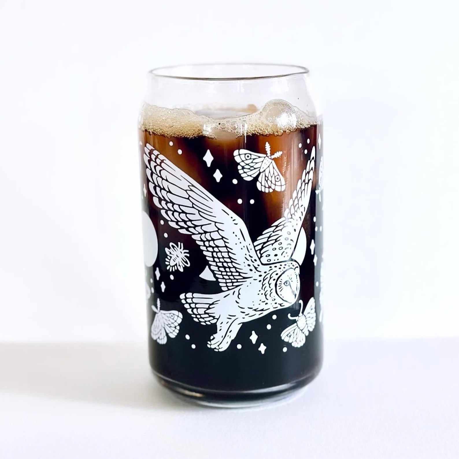 Printed Glass Can Cup